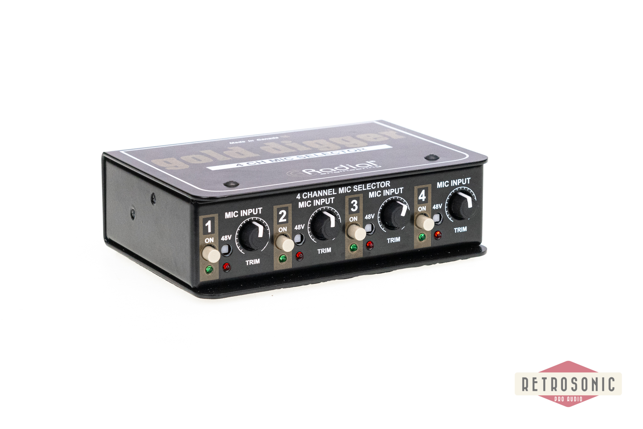 Radial Gold Digger 4-Channel Mic Selector