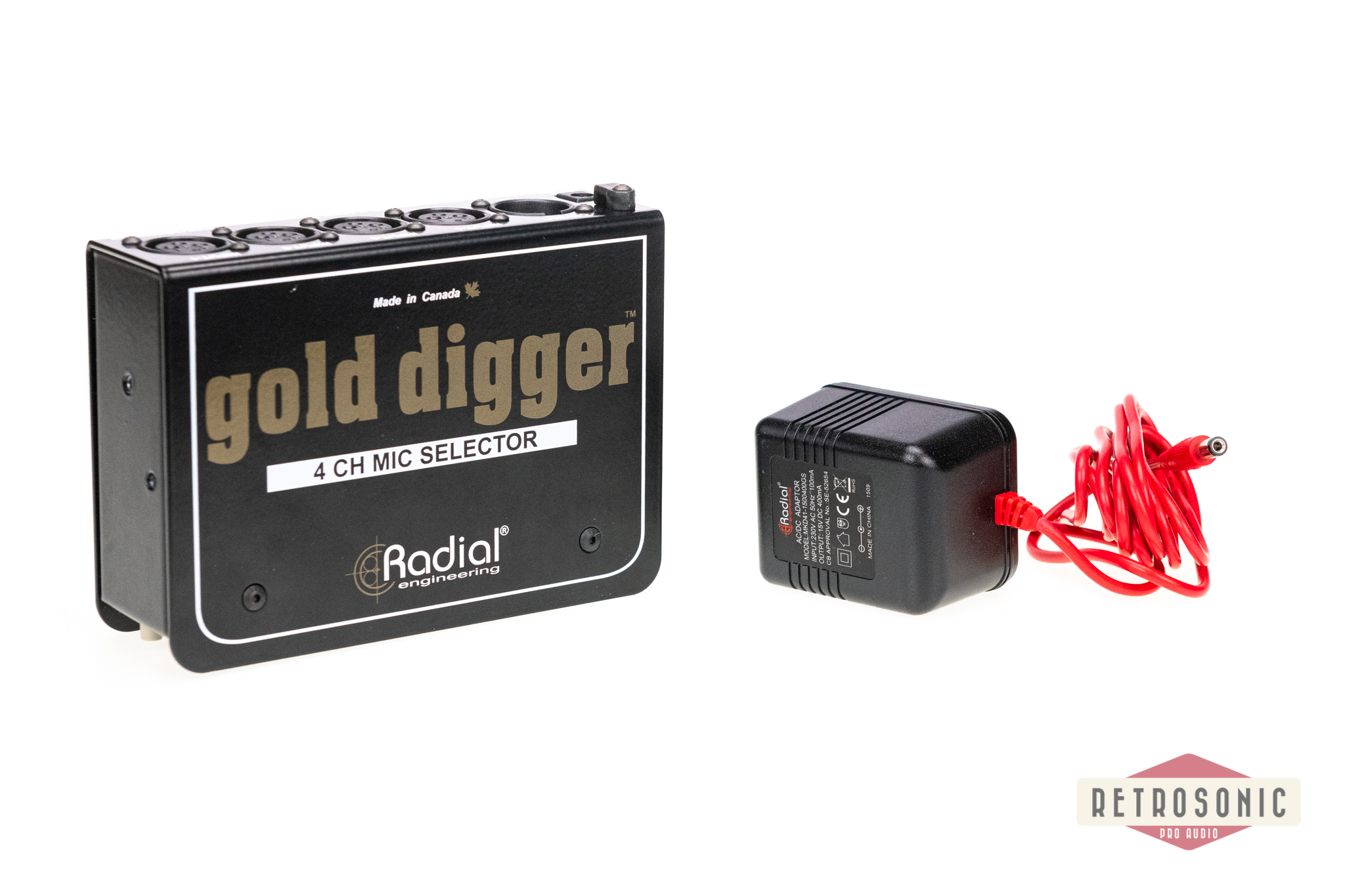 Radial Gold Digger 4-Channel Mic Selector