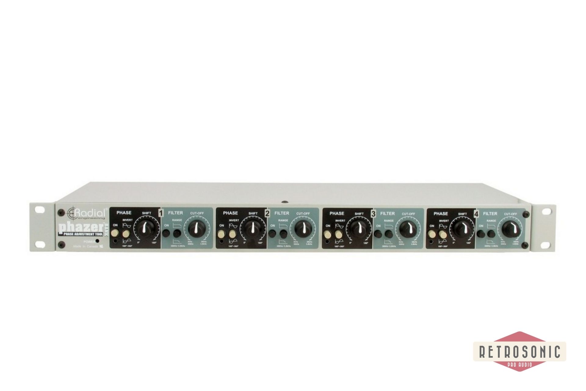 Radial Phaser Bank 4-ch 19 inch 1U rack