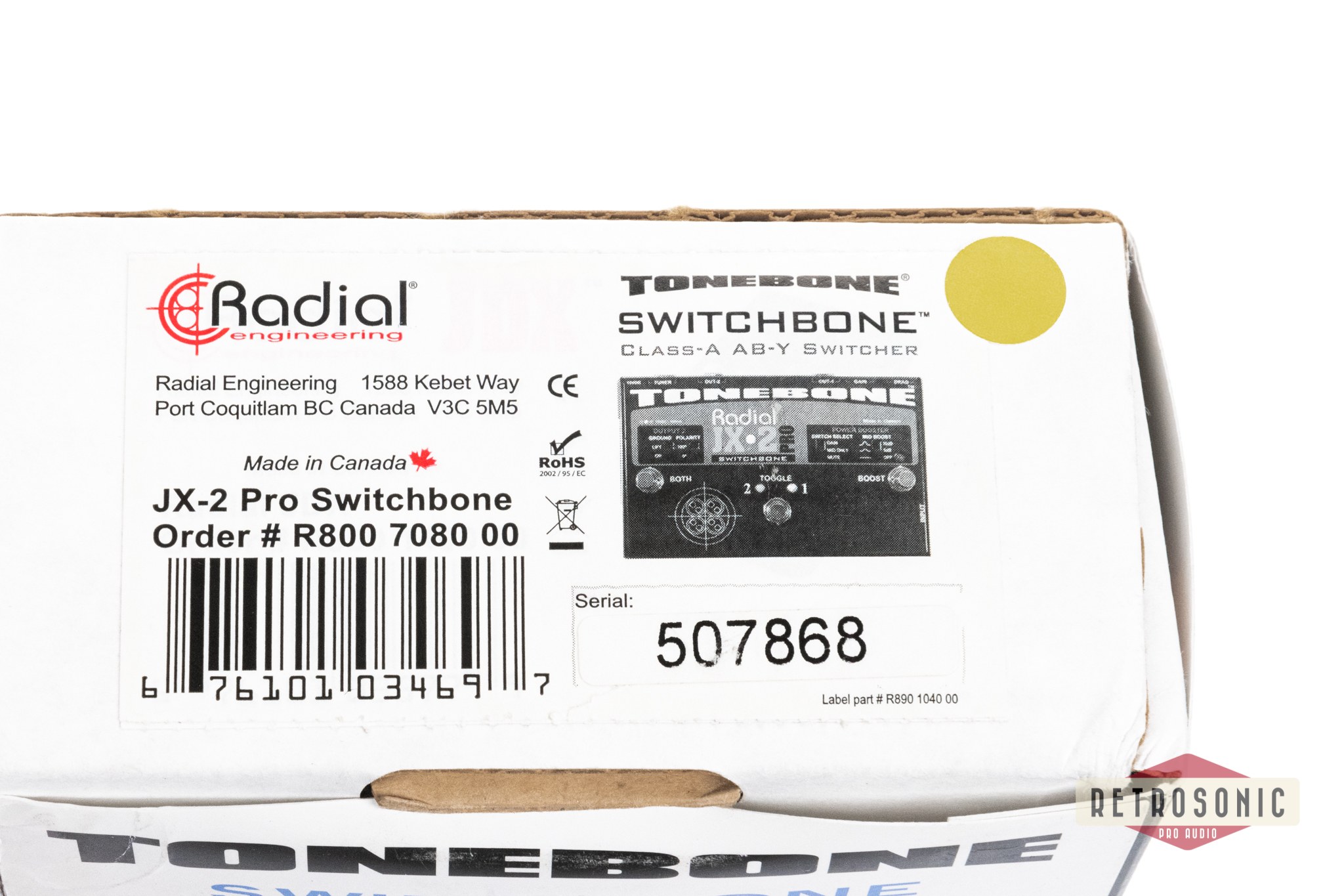 Radial Switchbone AB-Y amplifier switcher. Psu incl. #2