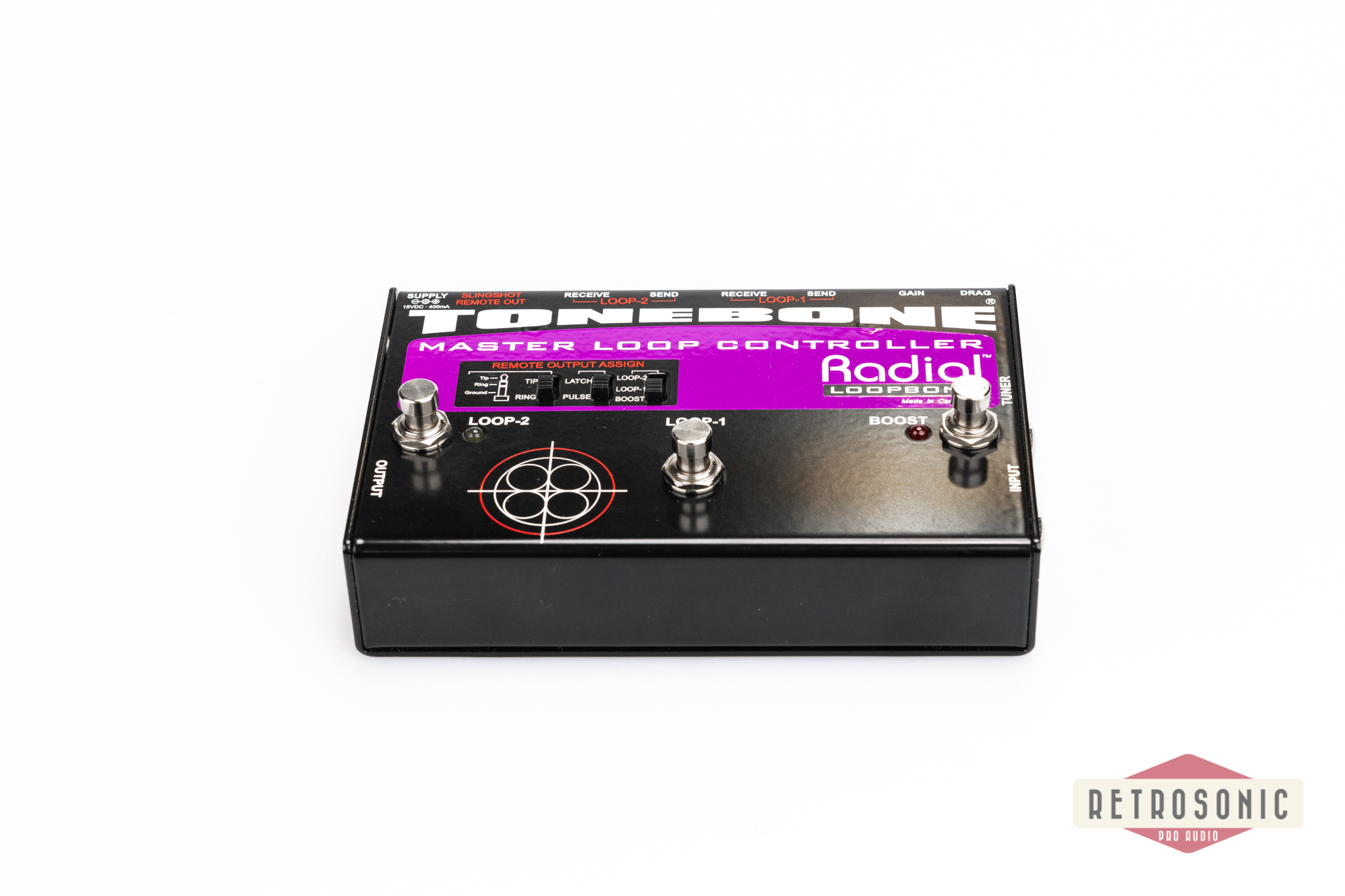 Radial Tonebone master loop controller pedal incl. psu