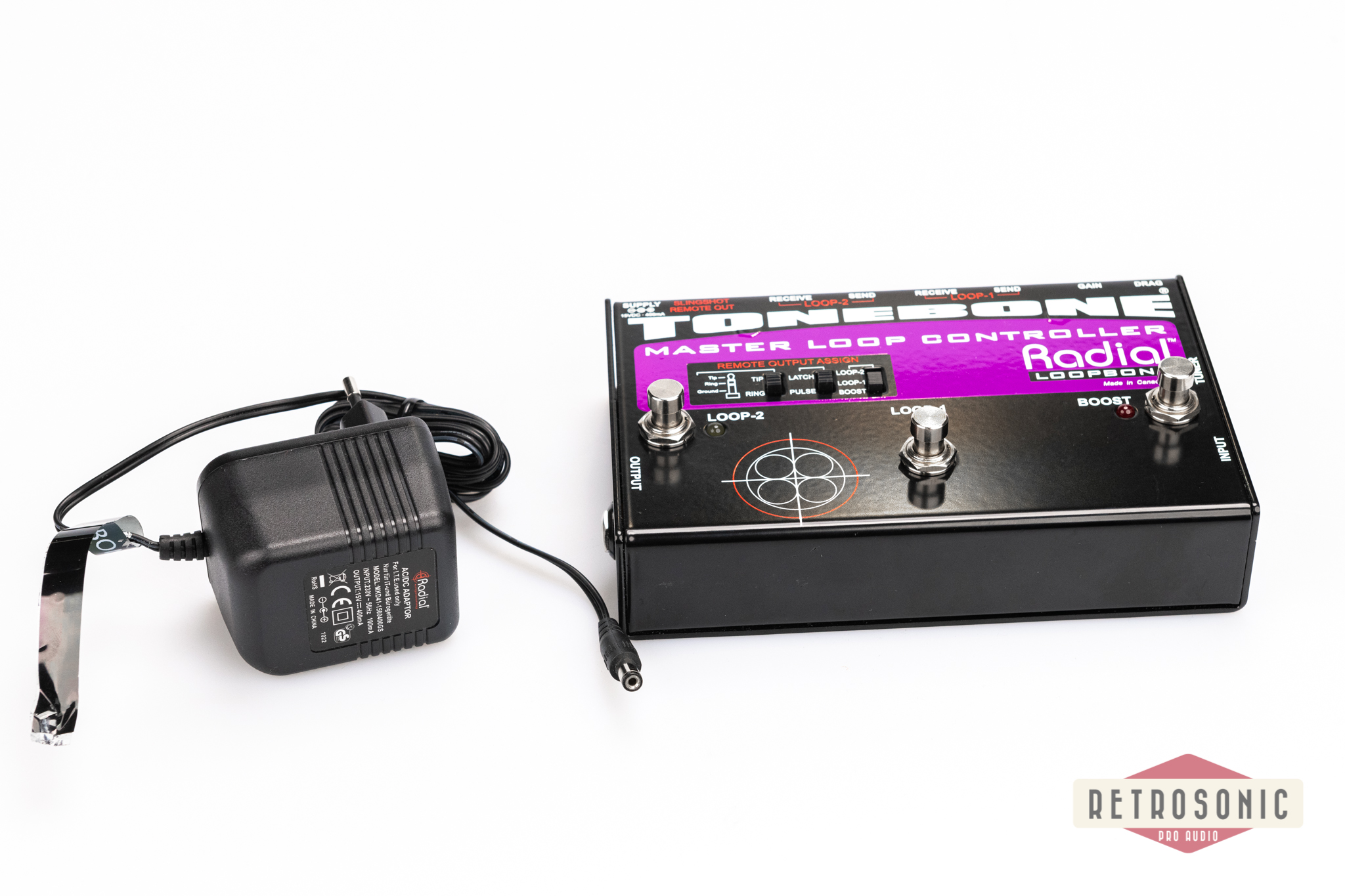 Radial Tonebone master loop controller pedal incl. psu