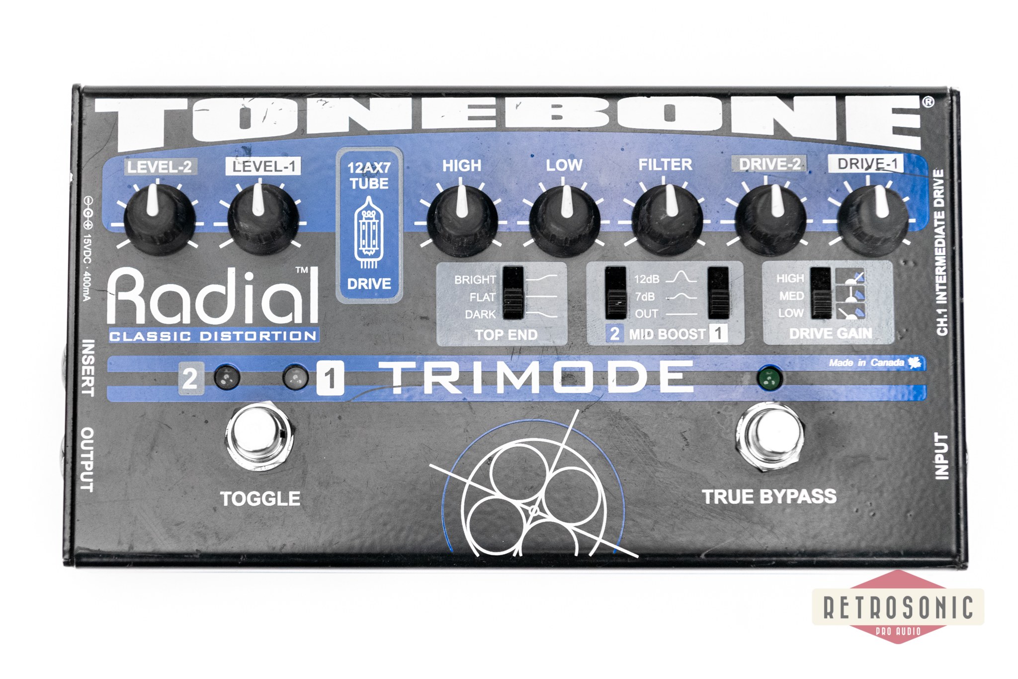 Radial Tonebone Trimode Distortion and EQ Pedal