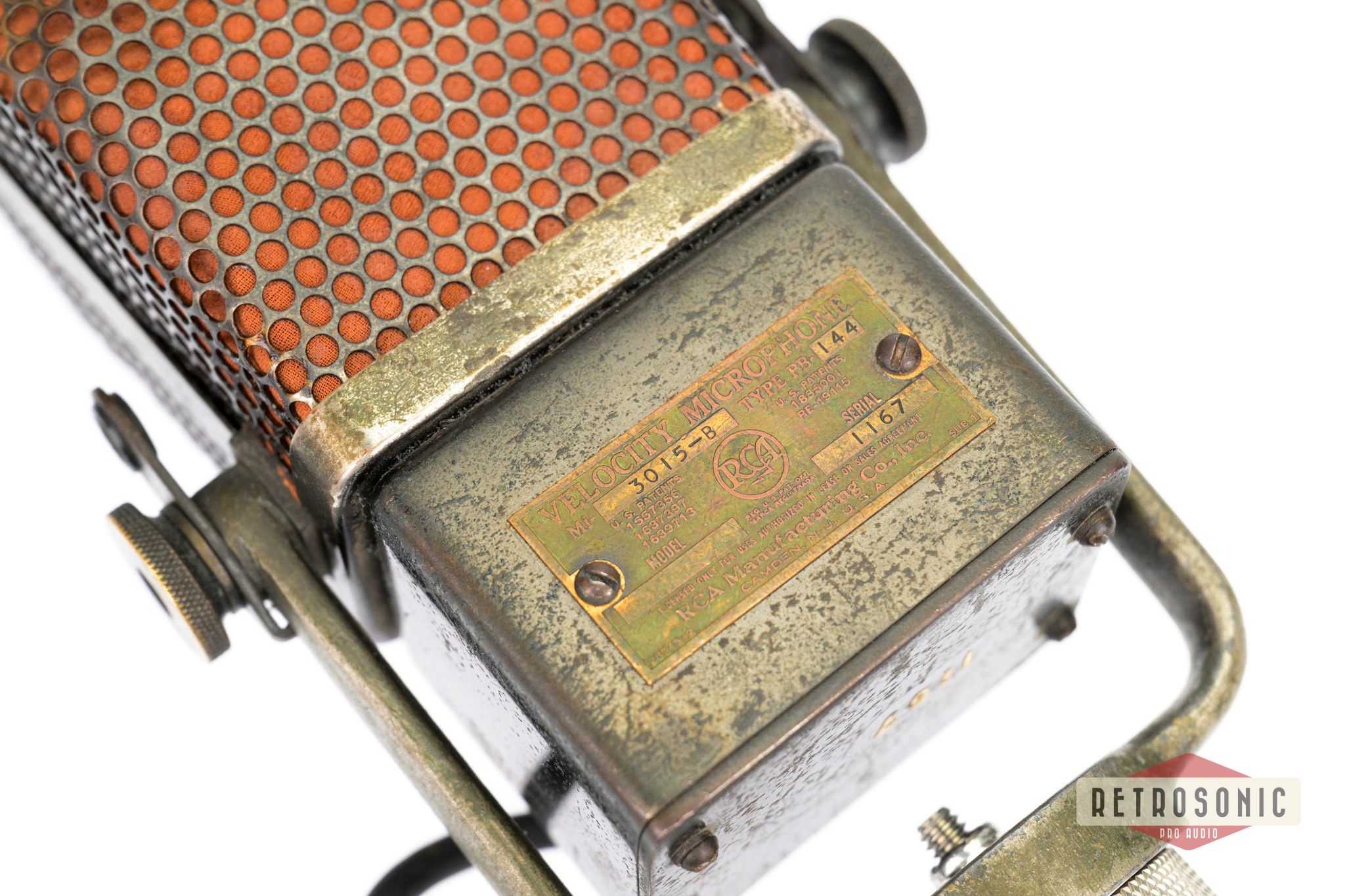 RCA Type Photophone PB 144, MI-3015-B Vintage Ribbon Mic year 1936