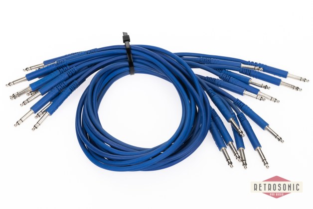 Rean Bantam Patch Cord 60cm set of 12 pcs blue