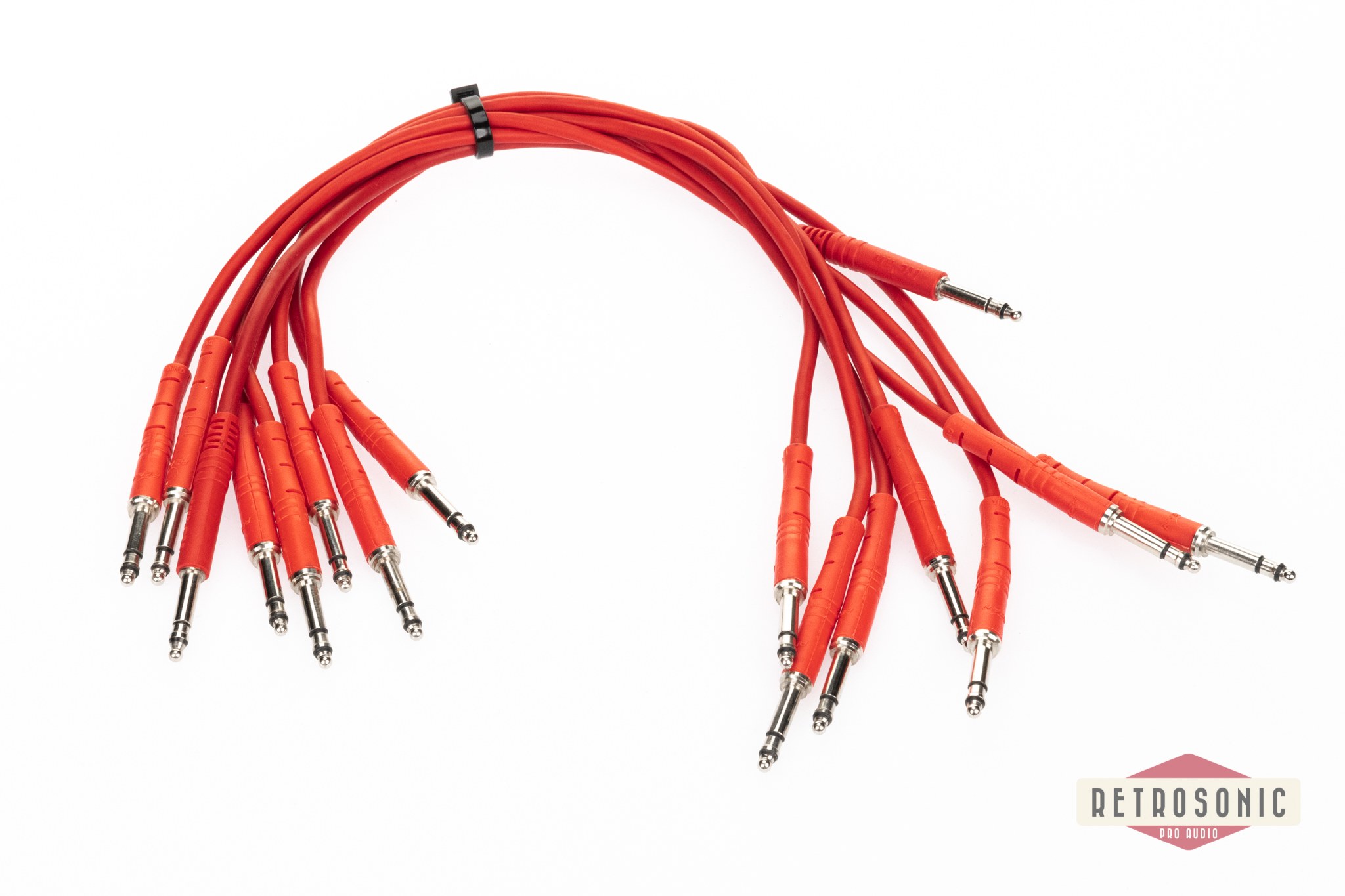 Rean Bantam Quad Patch Cable 40cm set of 8 pcs red