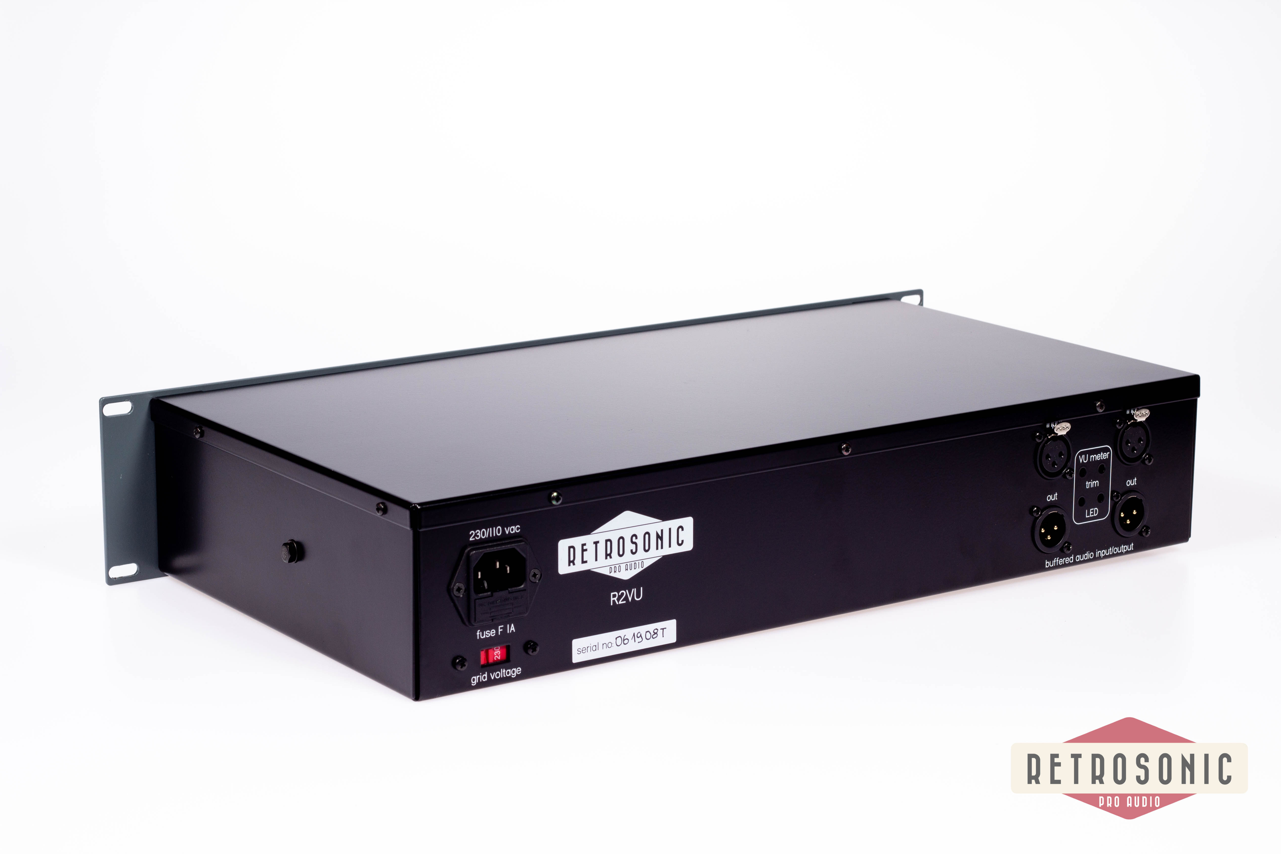 Retrosonic Pro Audio R2VU Dual Analog VU-meter