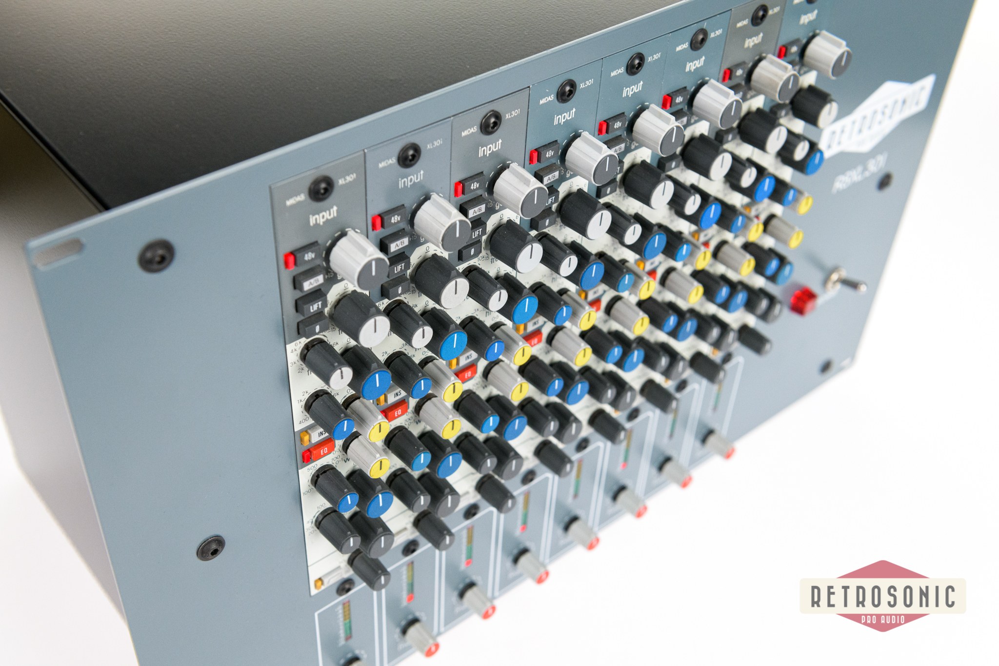 Retrosonic Pro Audio R8XL301 Original Midas XL3 8-ch Mic Pre EQ