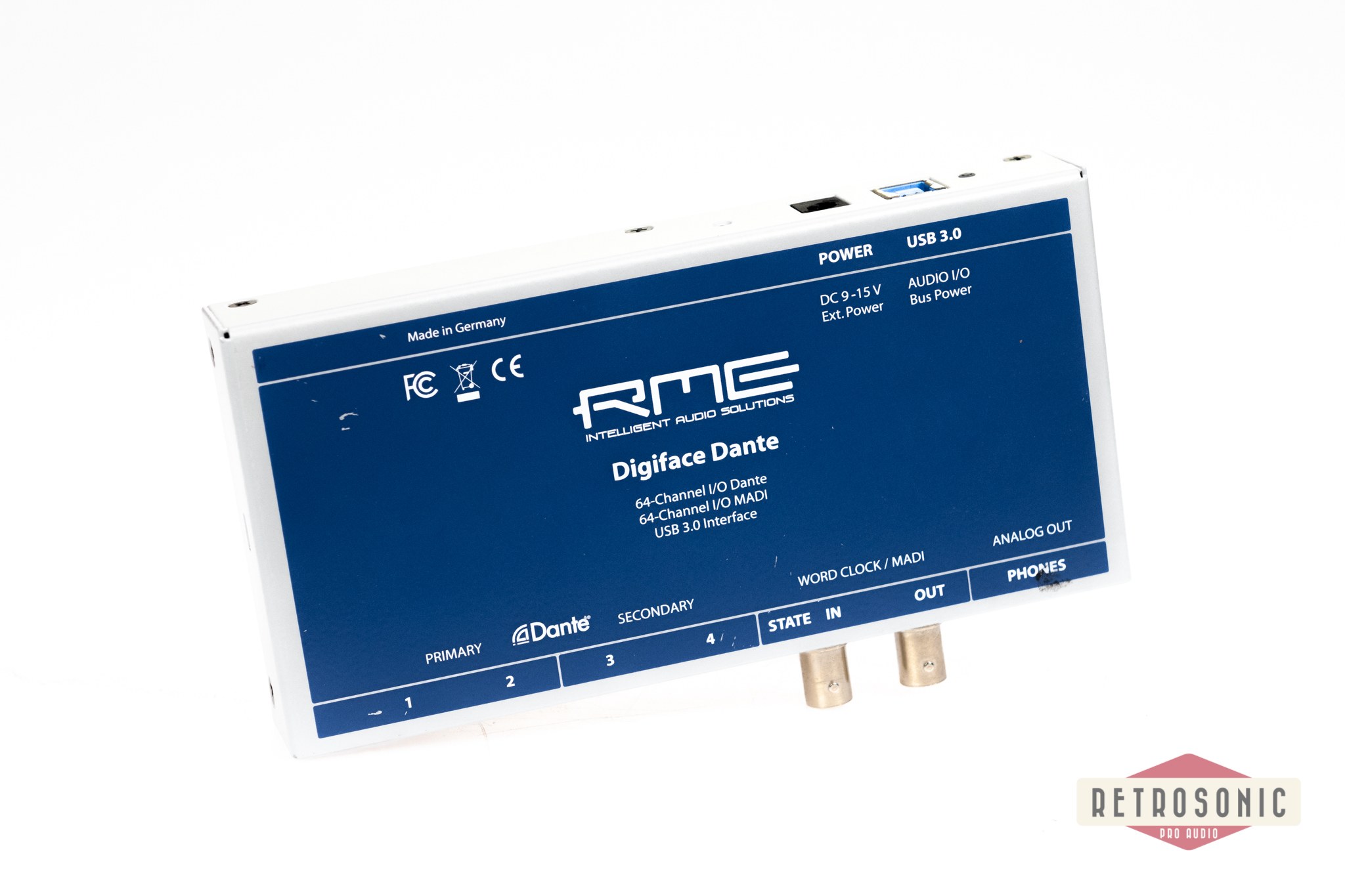 RME Digiface Dante 256-Channel 192 kHz USB Audio Interface