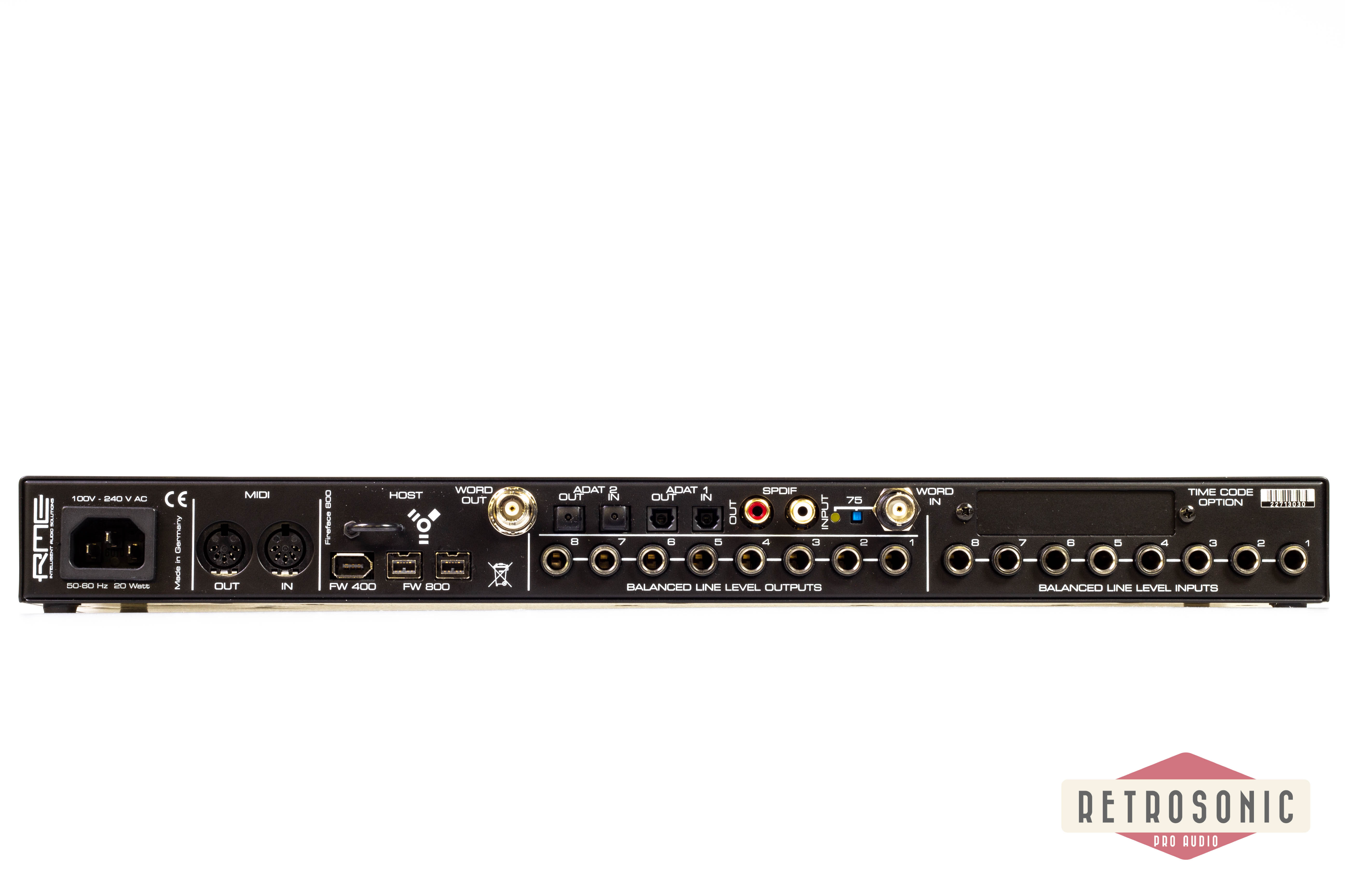 RME Fireface 800 FireWire audio interface