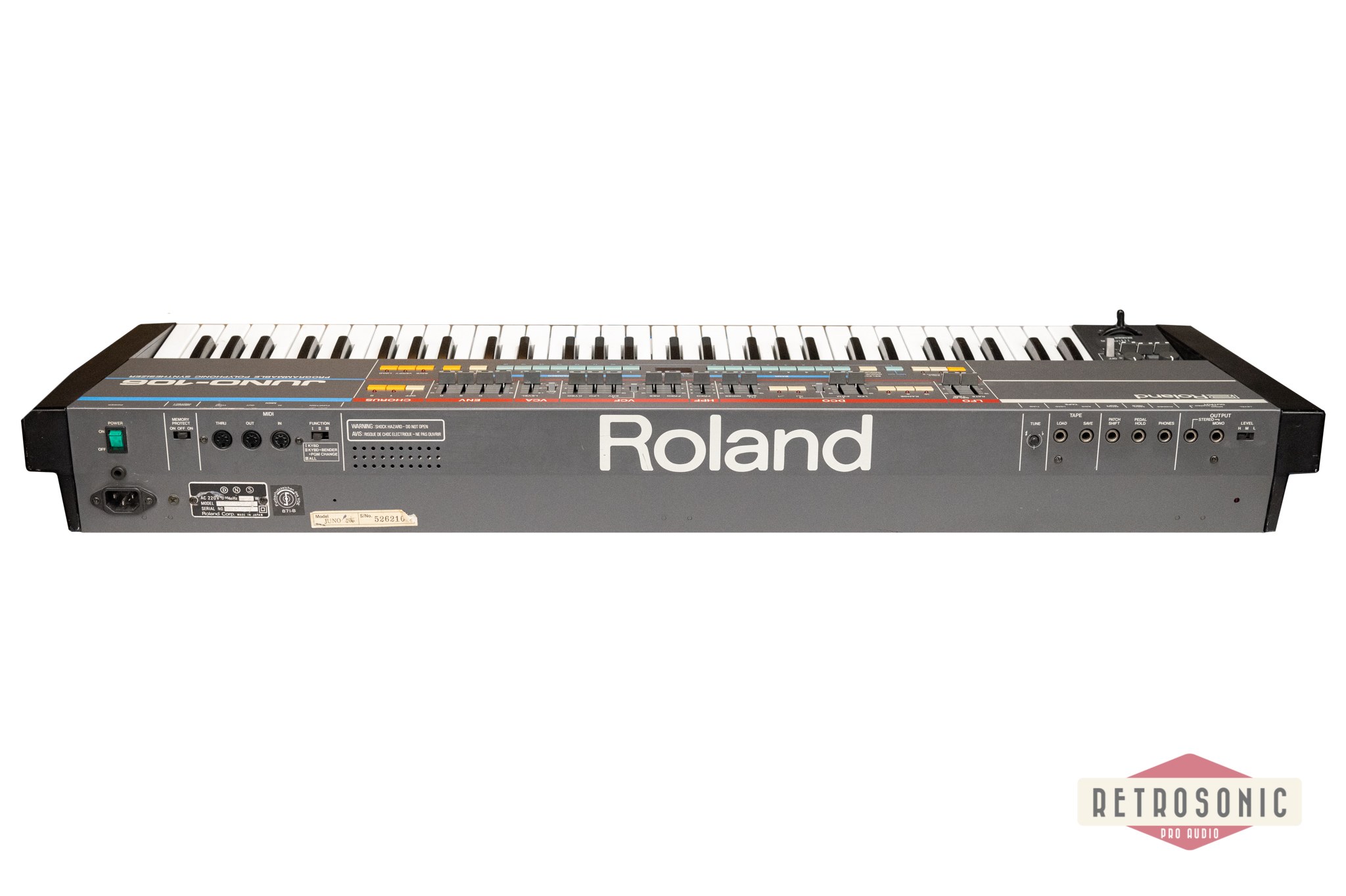 Roland Juno 106 61-Key Programmable Polyphonic Synthesizer