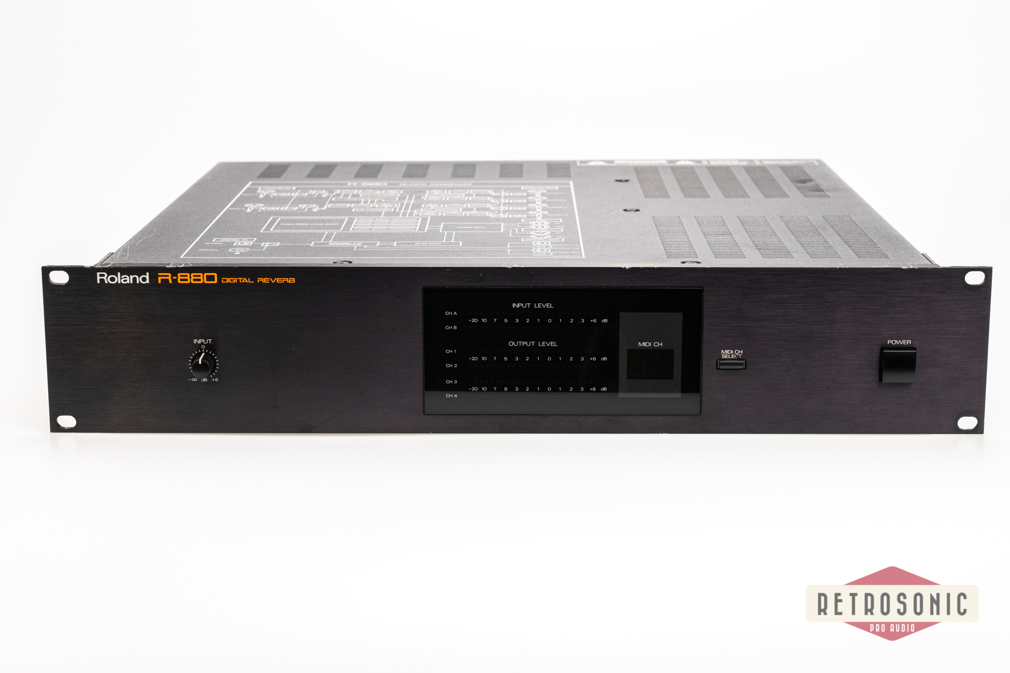Roland R-880 Digital Reveb w. GC-8 Graphic Controller