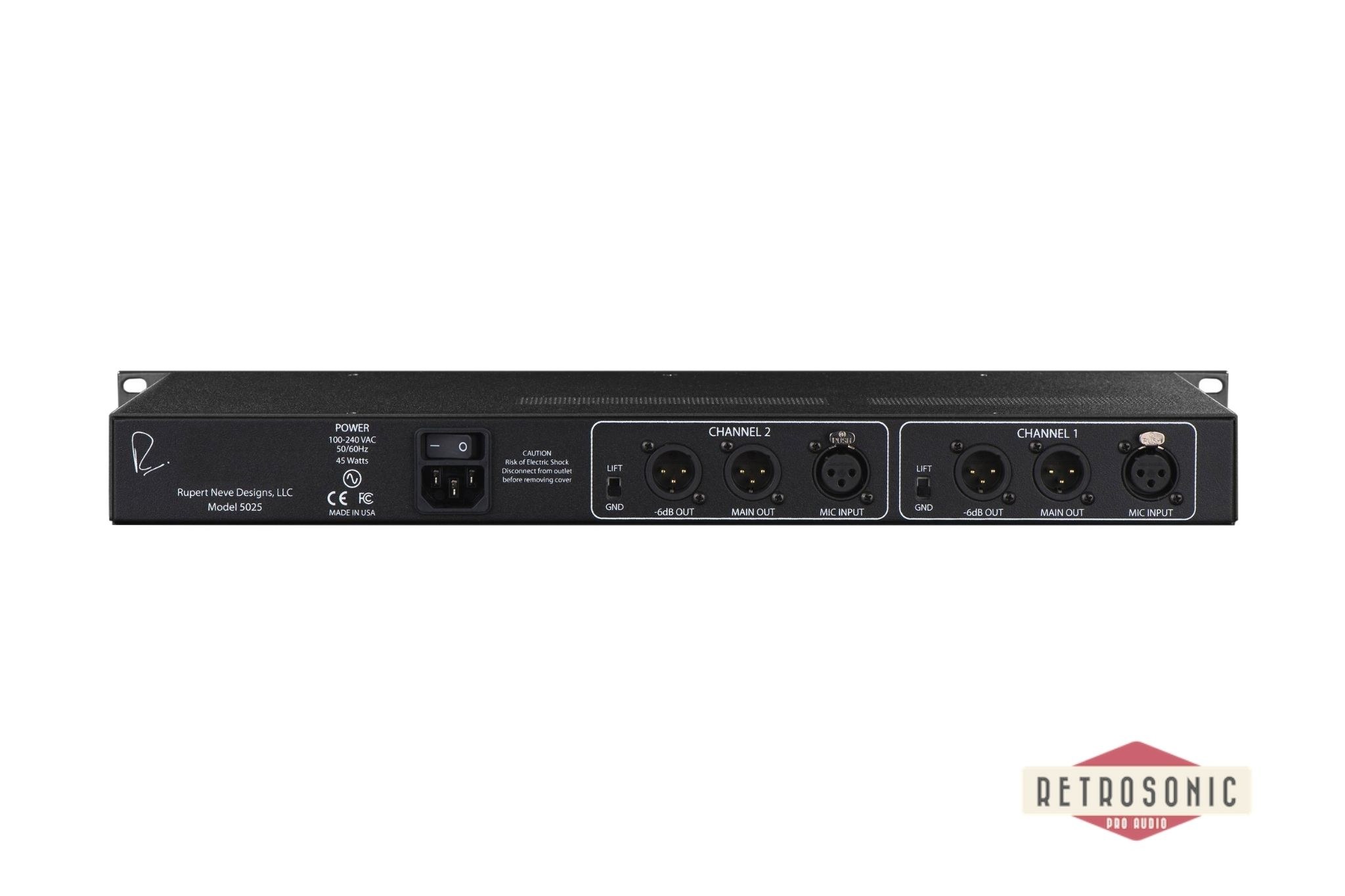 Rupert Neve Designs 5025 Dual Shelford Mic Preamp