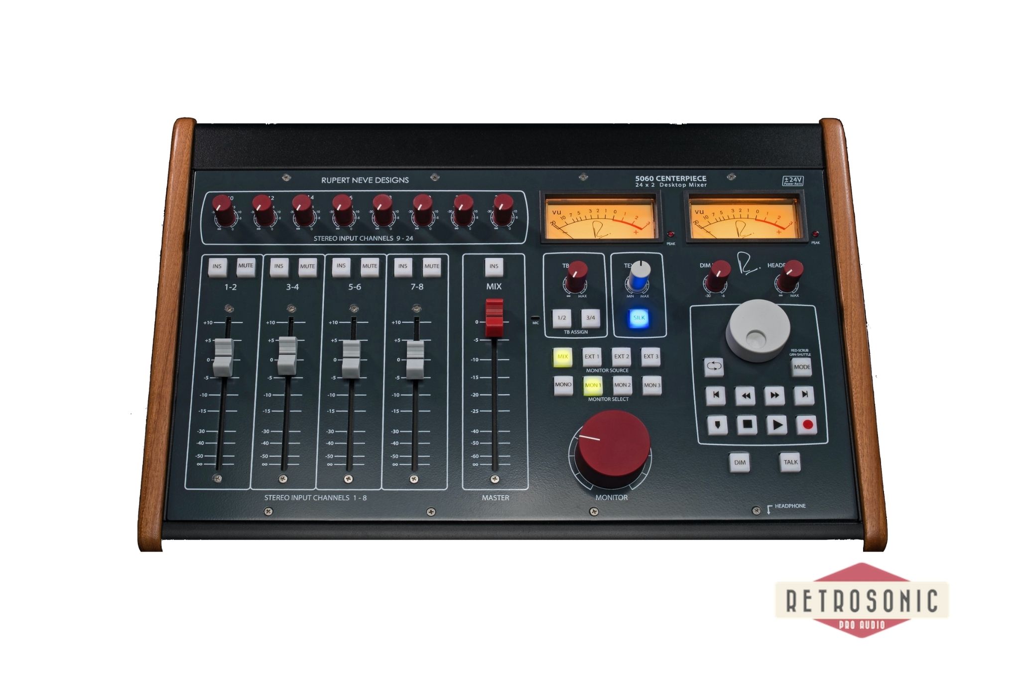 Rupert Neve Designs 5060 Centerpiece 24 x 2 Desktop Mixer- Now in Shelford Blue