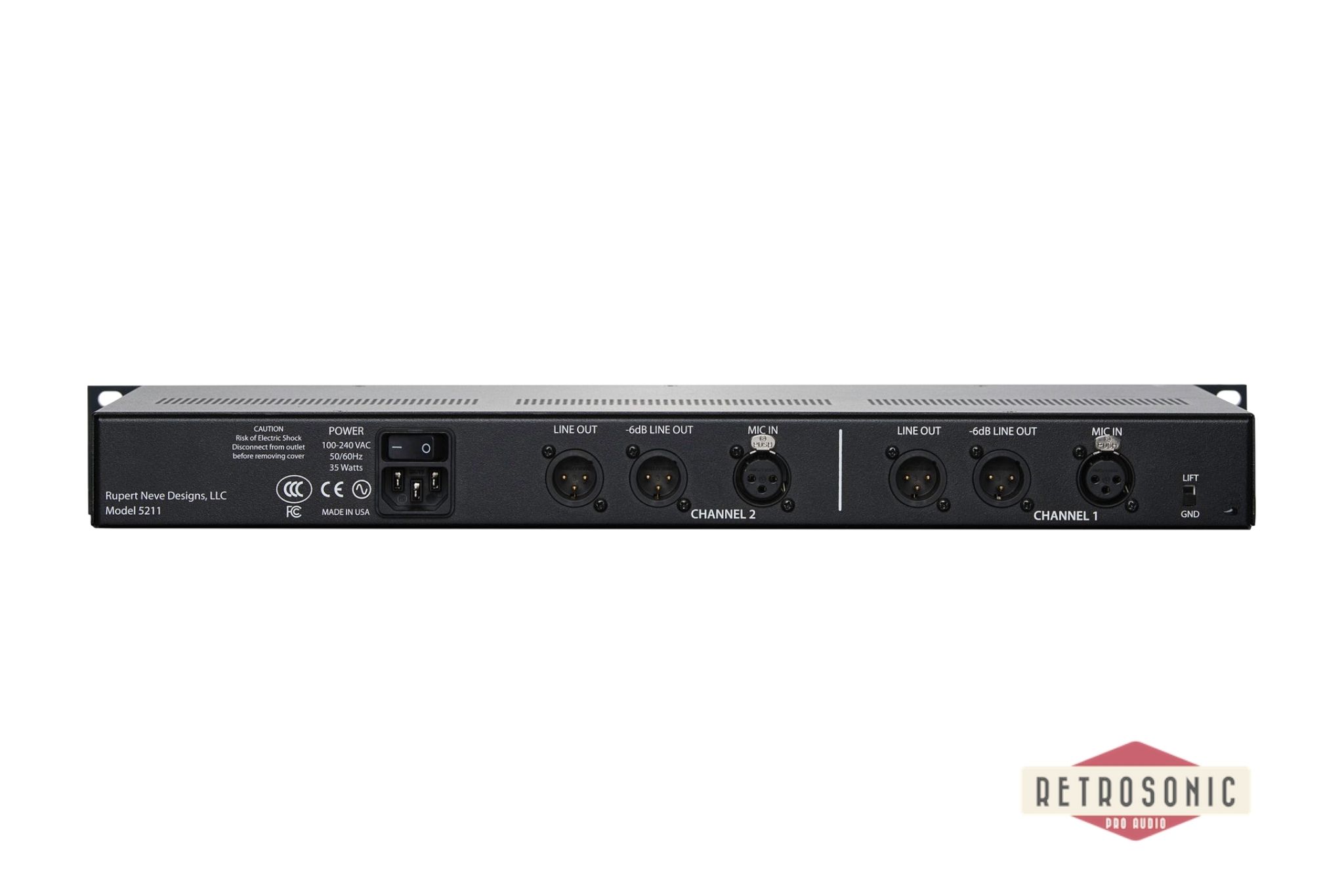 Rupert Neve Designs 5211 2-Channel Mic Pre