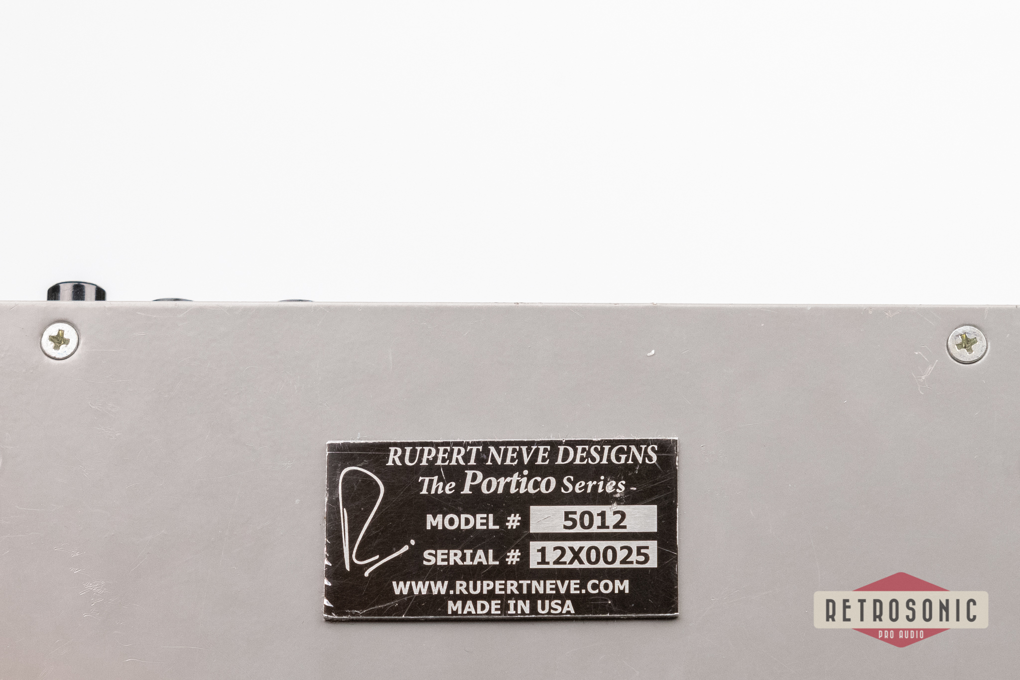 Rupert Neve Designs Portico 5012 Duo Mic Pre Blackface