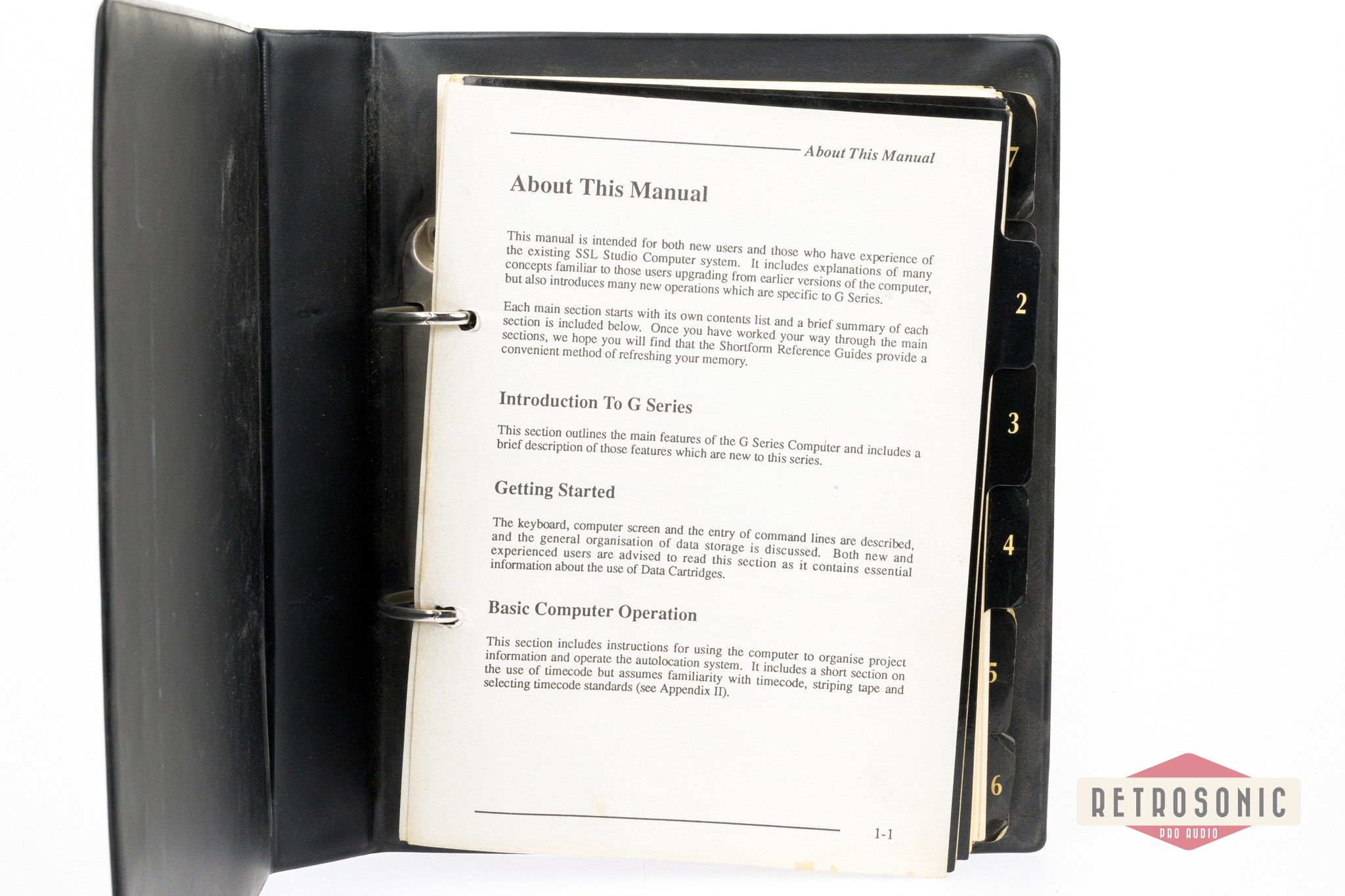 Solid State Logic SSL 4000 G Series Computer Operators Manual 1987