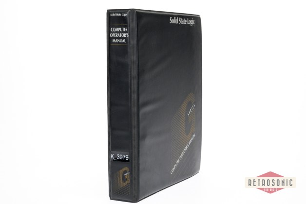 Solid State Logic SSL 4000 G Series Computer Operators Manual 1987