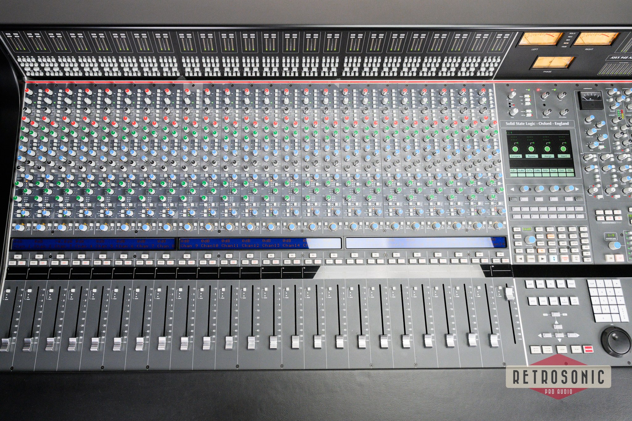Solid State Logic SSL AWS 948 24-Channel 48-Channel 8-Bus Inline Console with DAW Control #4035