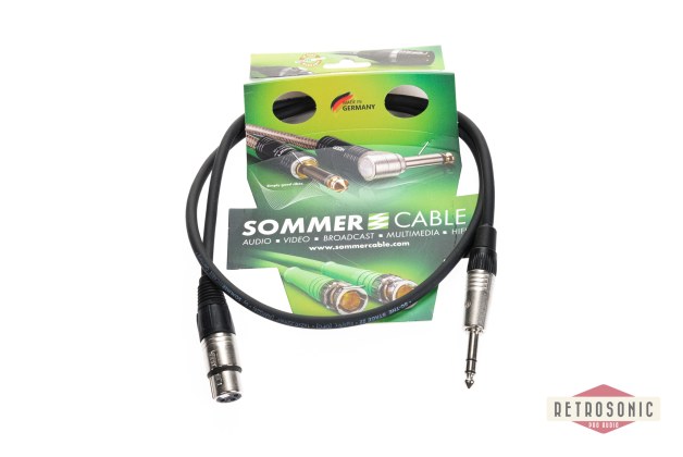 Sommer Mic Cable Stage 22 Highflex, XLR-F / Jack, NEUTRIK 1m black