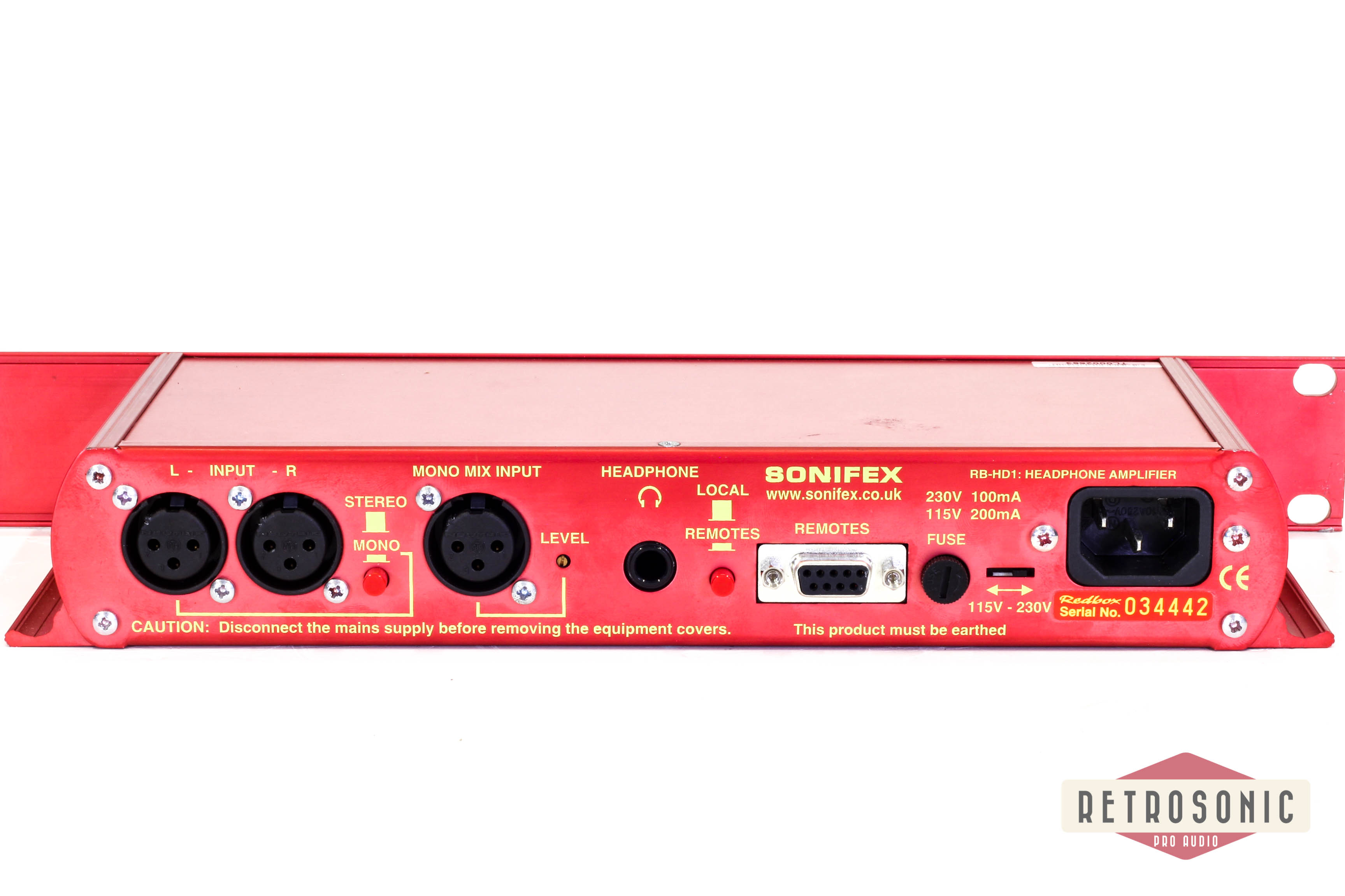 Sonifex RB-HD1 Headphone Amplifier 1RU