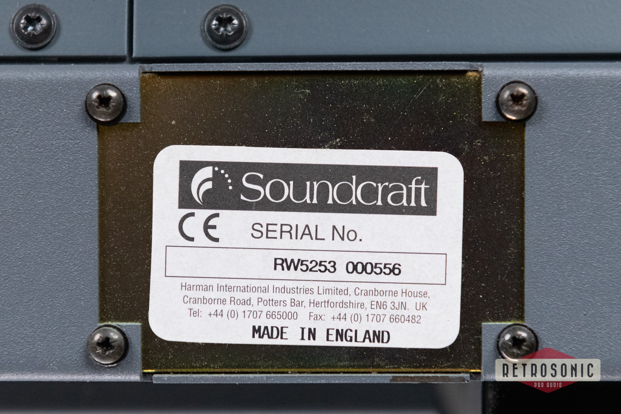 Soundcraft B800 Mixing Console