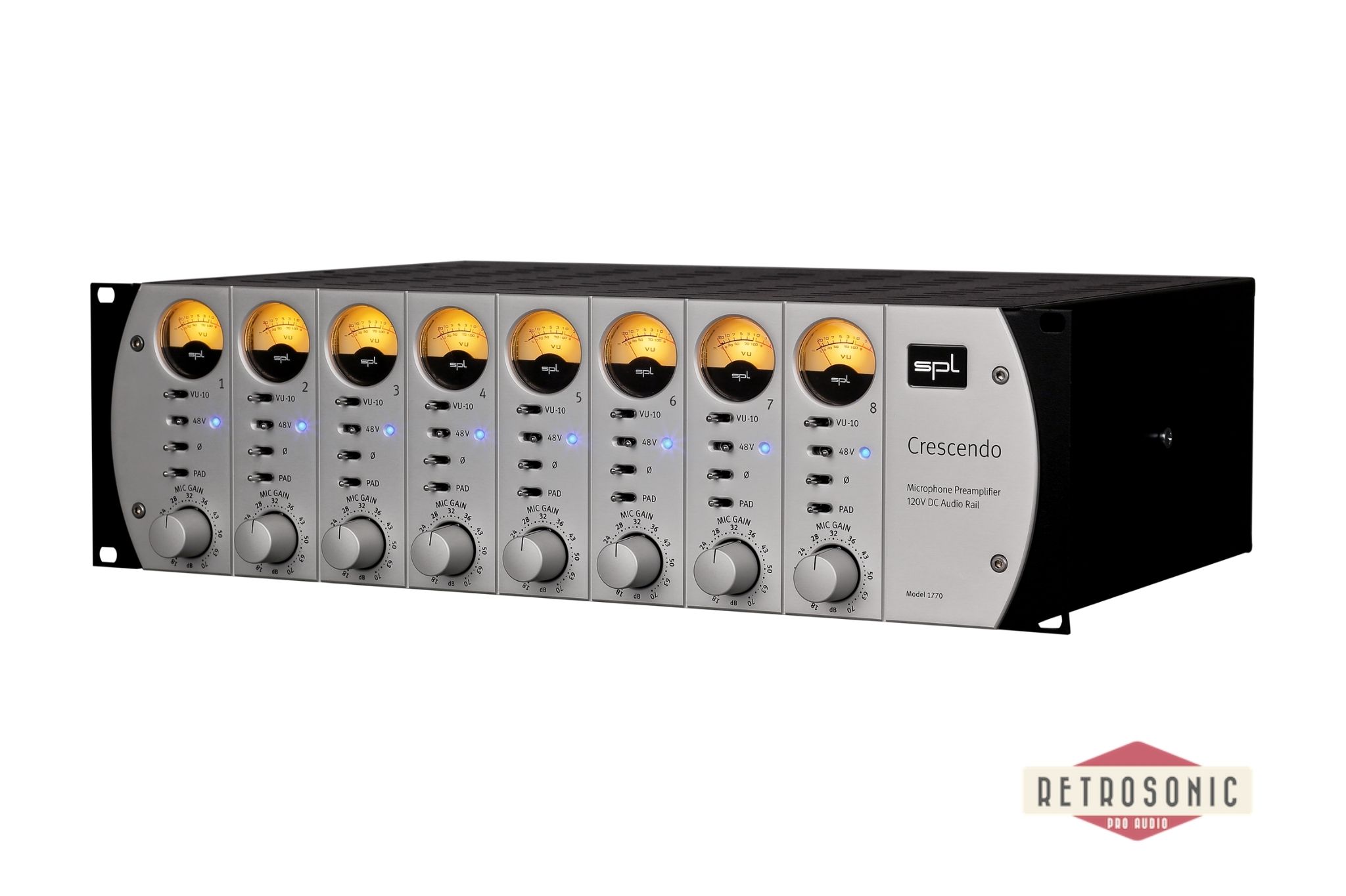 SPL Crescendo 8-Channel 120V Mic Pre