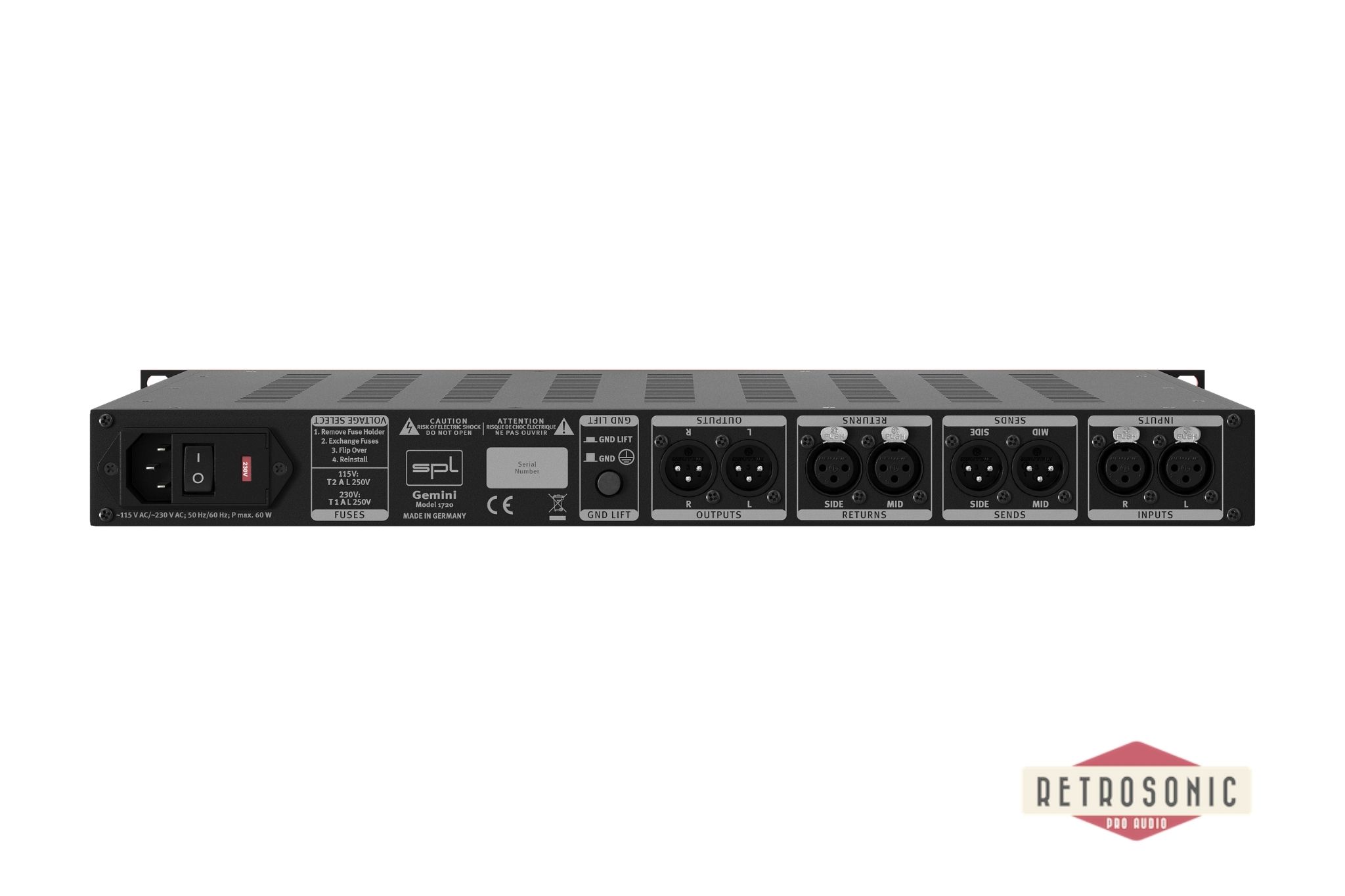 SPL Gemini Mastering M/S Processor Black