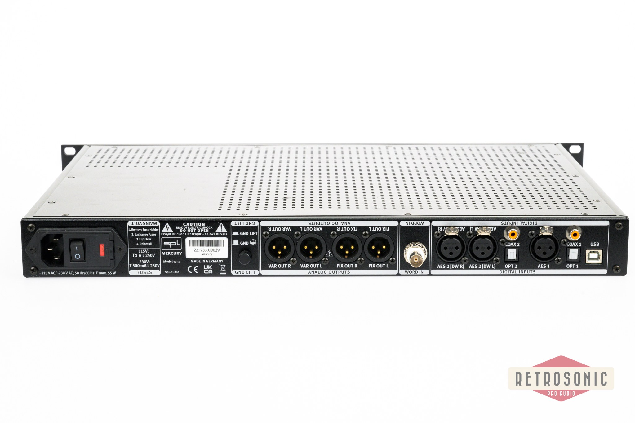 SPL Mercury Black Mastering DA Converter
