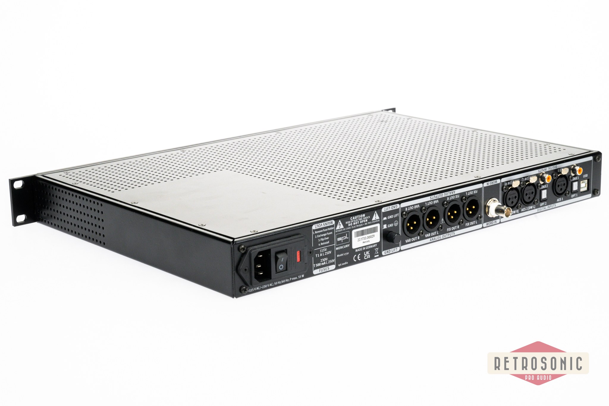 SPL Mercury Black Mastering DA Converter