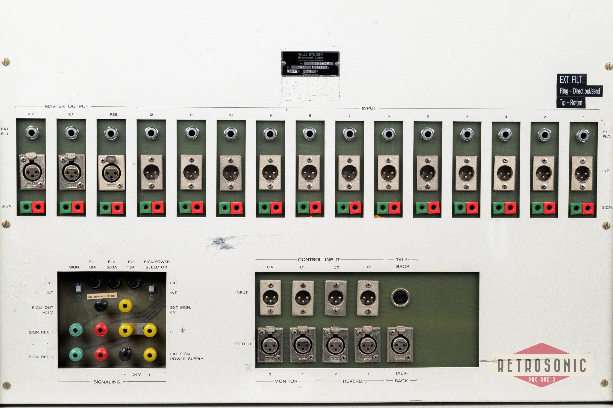 Studer 089 MK1 12/2 Analog Mixing Console