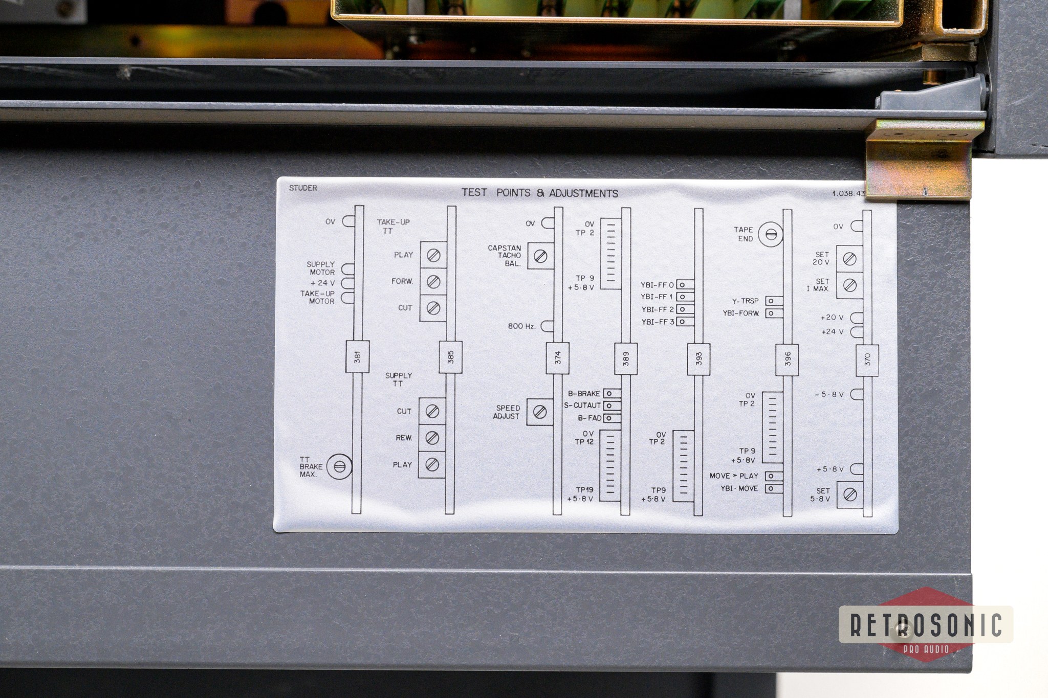 Studer A80-RC Mk II Analog Master Tape Recorder 55 Hours used