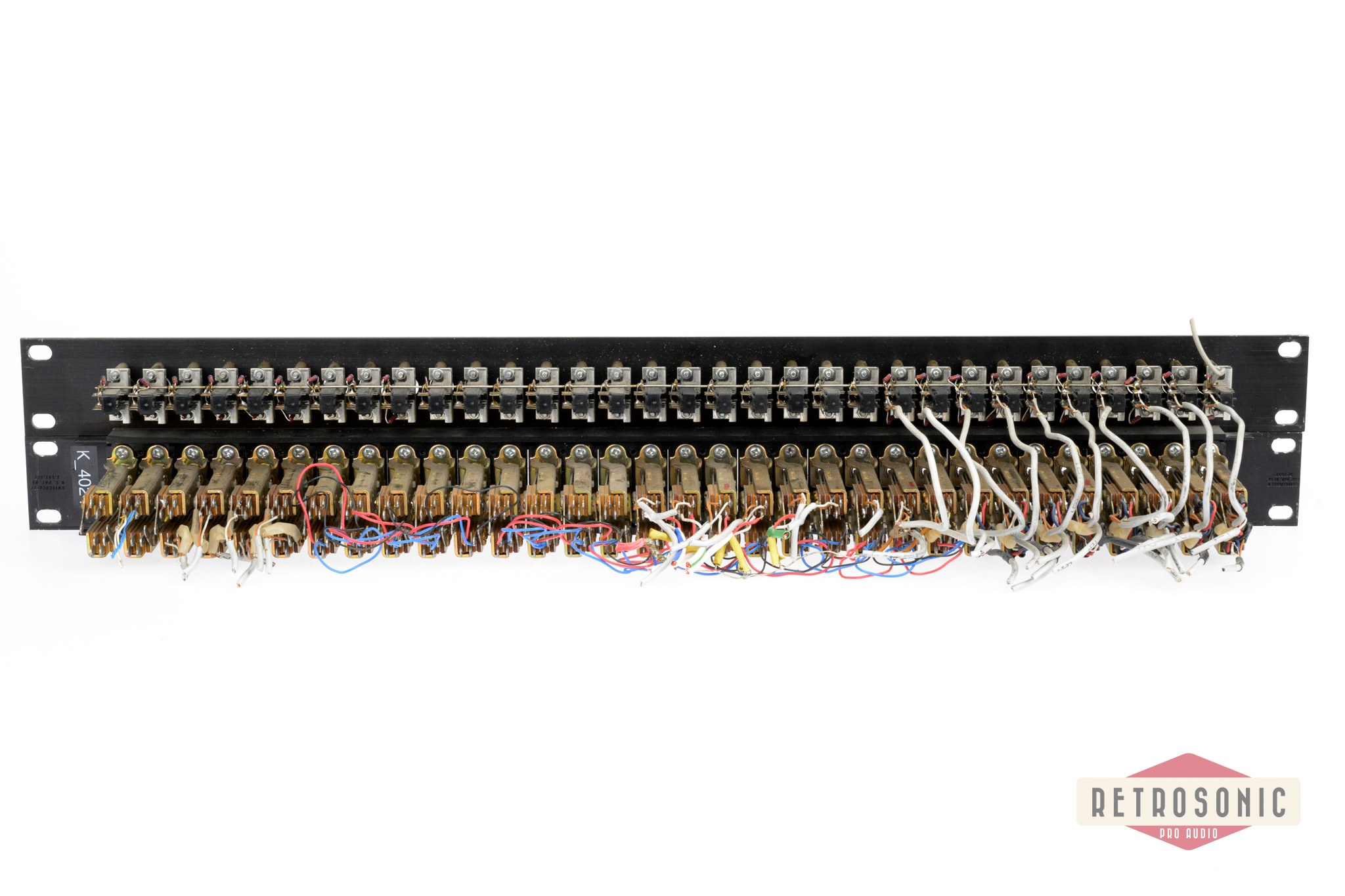 Switchcraft 2x32 Way Patchbay XMT334B + 32 Button Switch panel #1