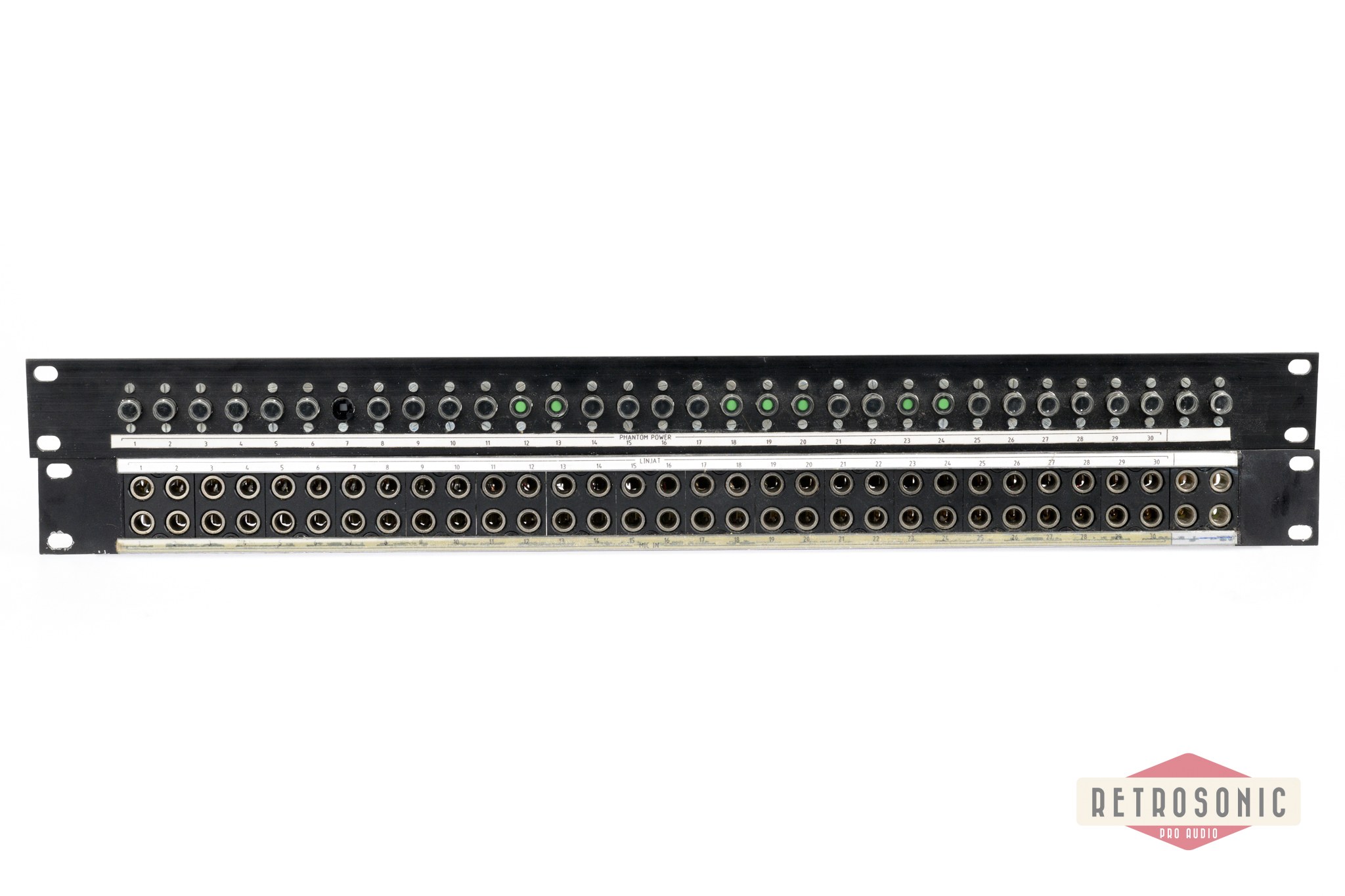 Switchcraft 2x32 Way Patchbay XMT334B + 32 Button Switch panel #2