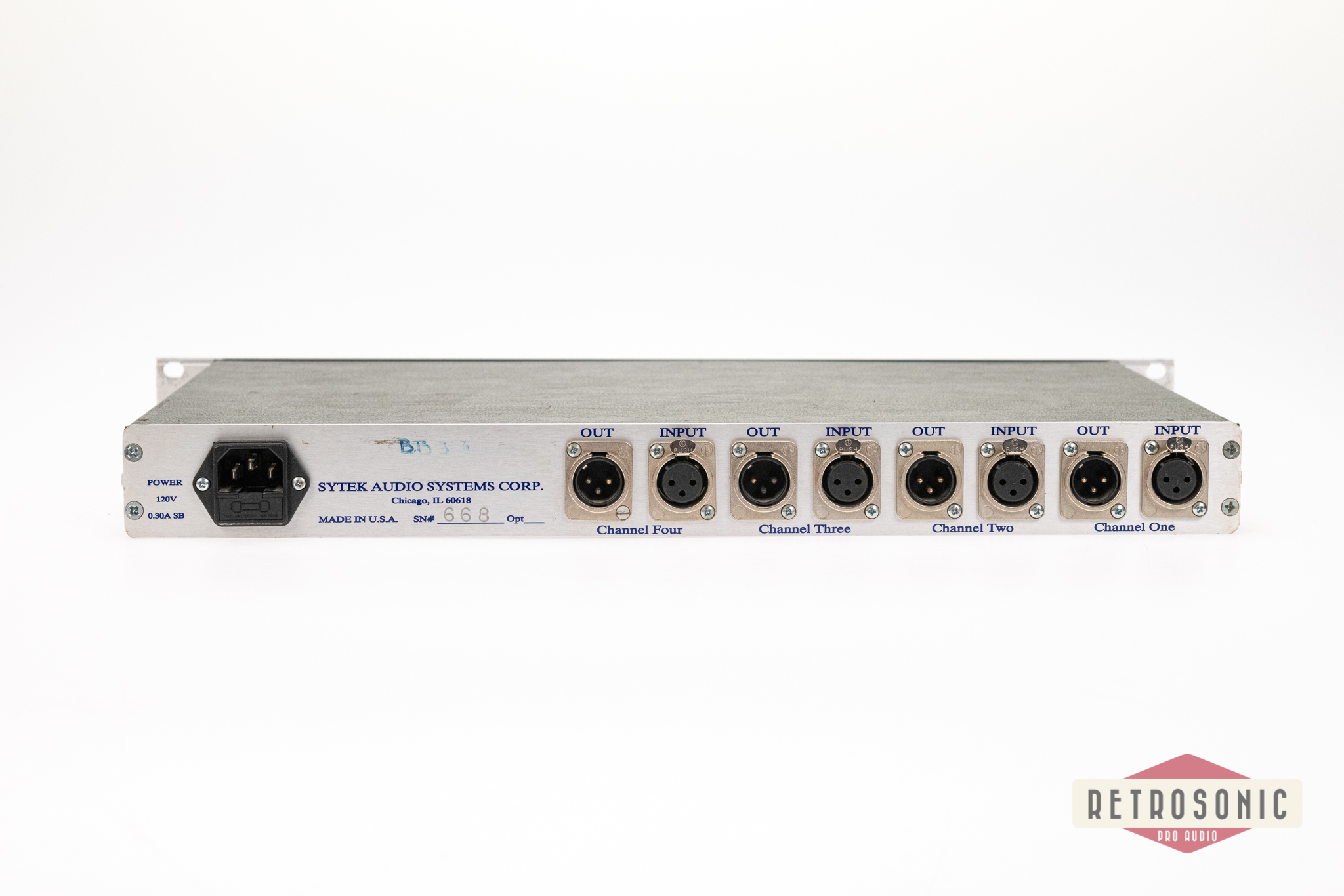 Sytek MPX-4ii 4-Channel Mic Preamp with 2ch Burr-Brown OP-amps