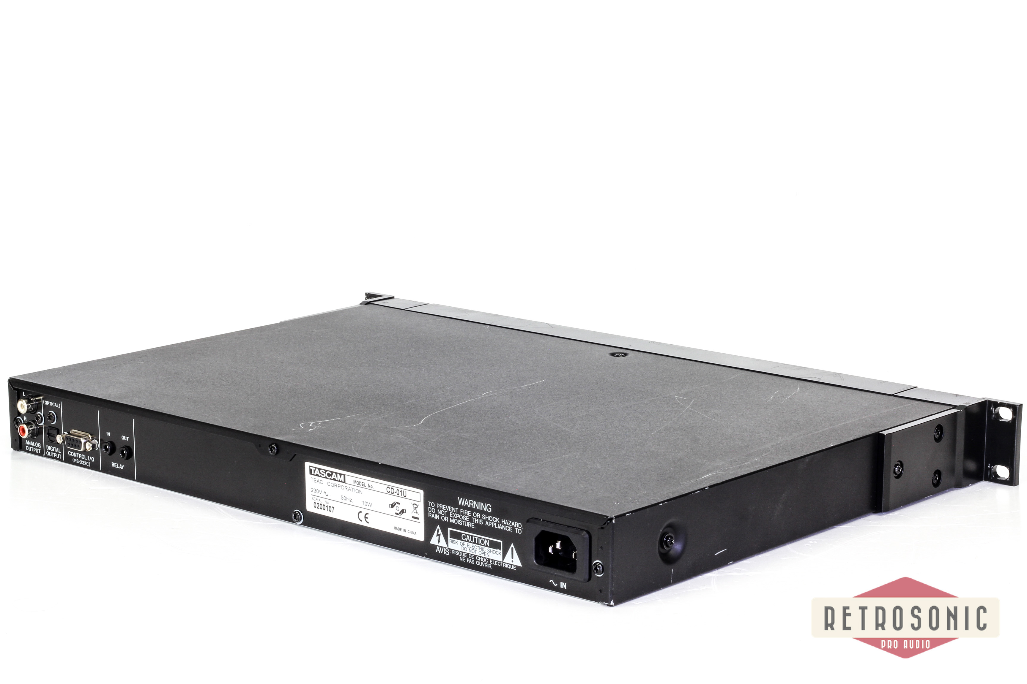 Tascam CD01U CD-player, 1Unit 19-inch Rack #1