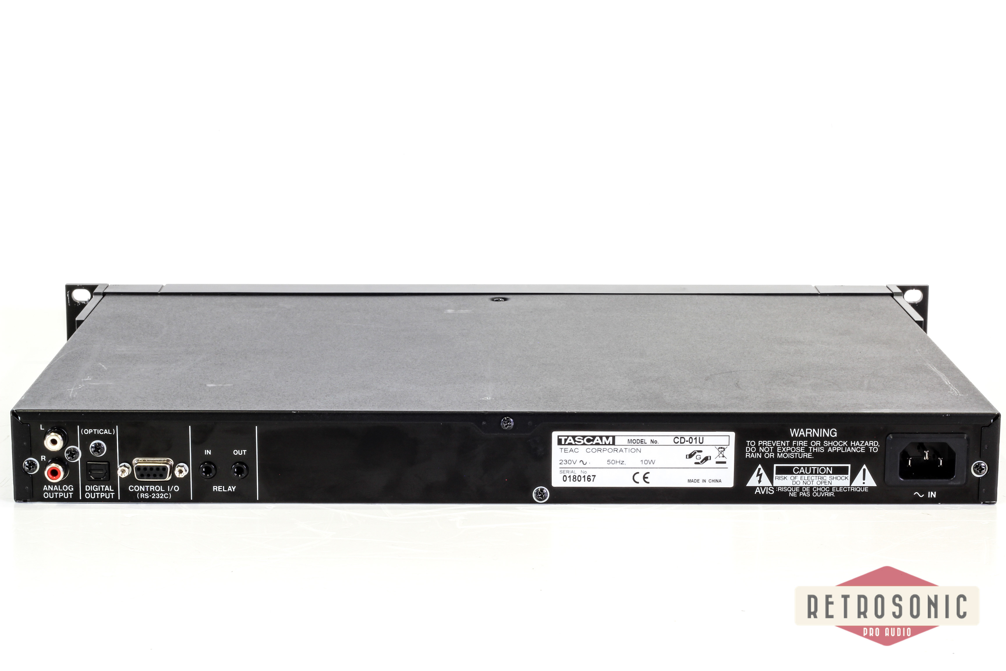 Tascam CD01U CD-player, 1Unit 19-inch Rack