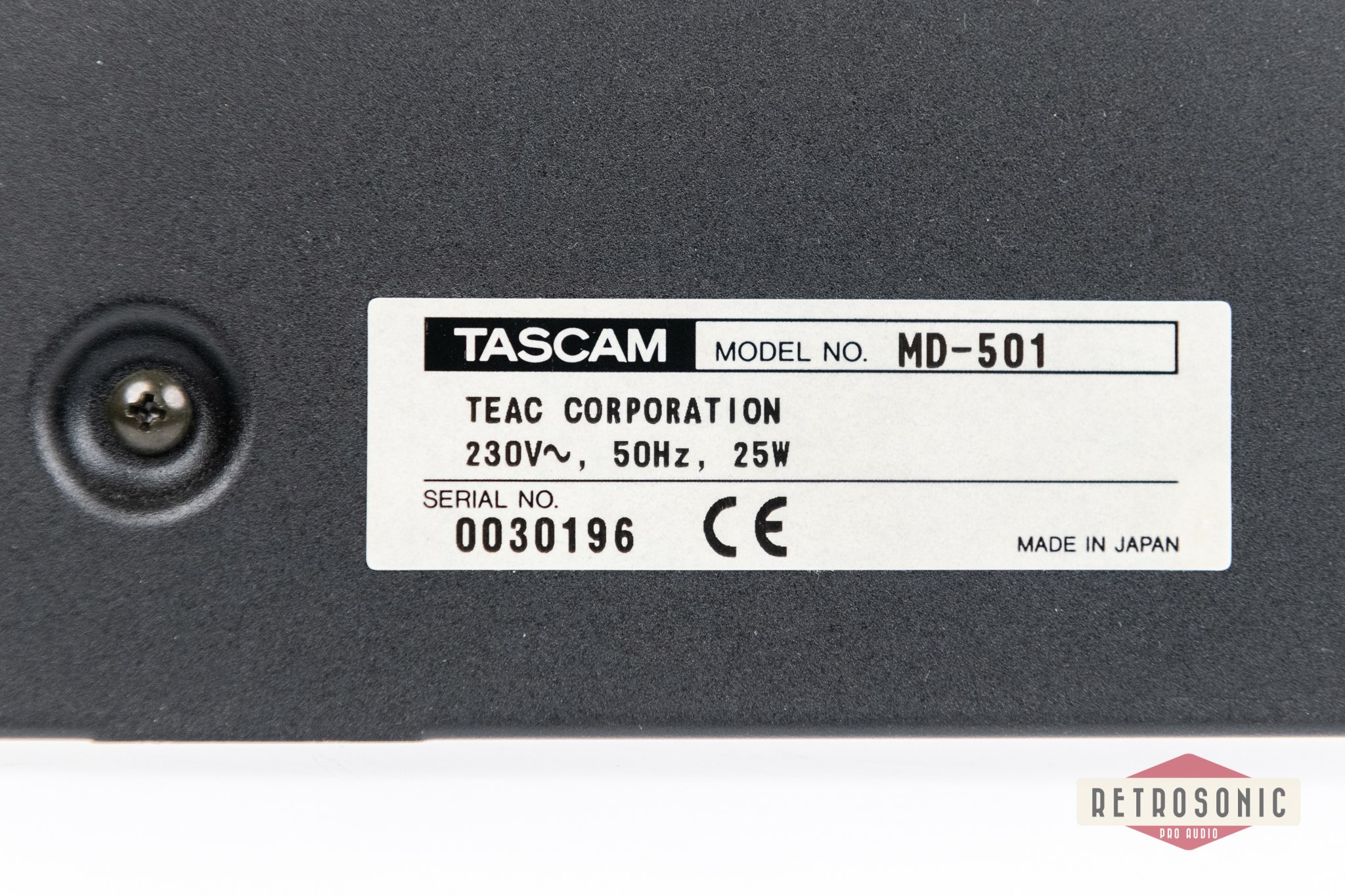 Tascam MD501 Minidisk Recorder/Player #2