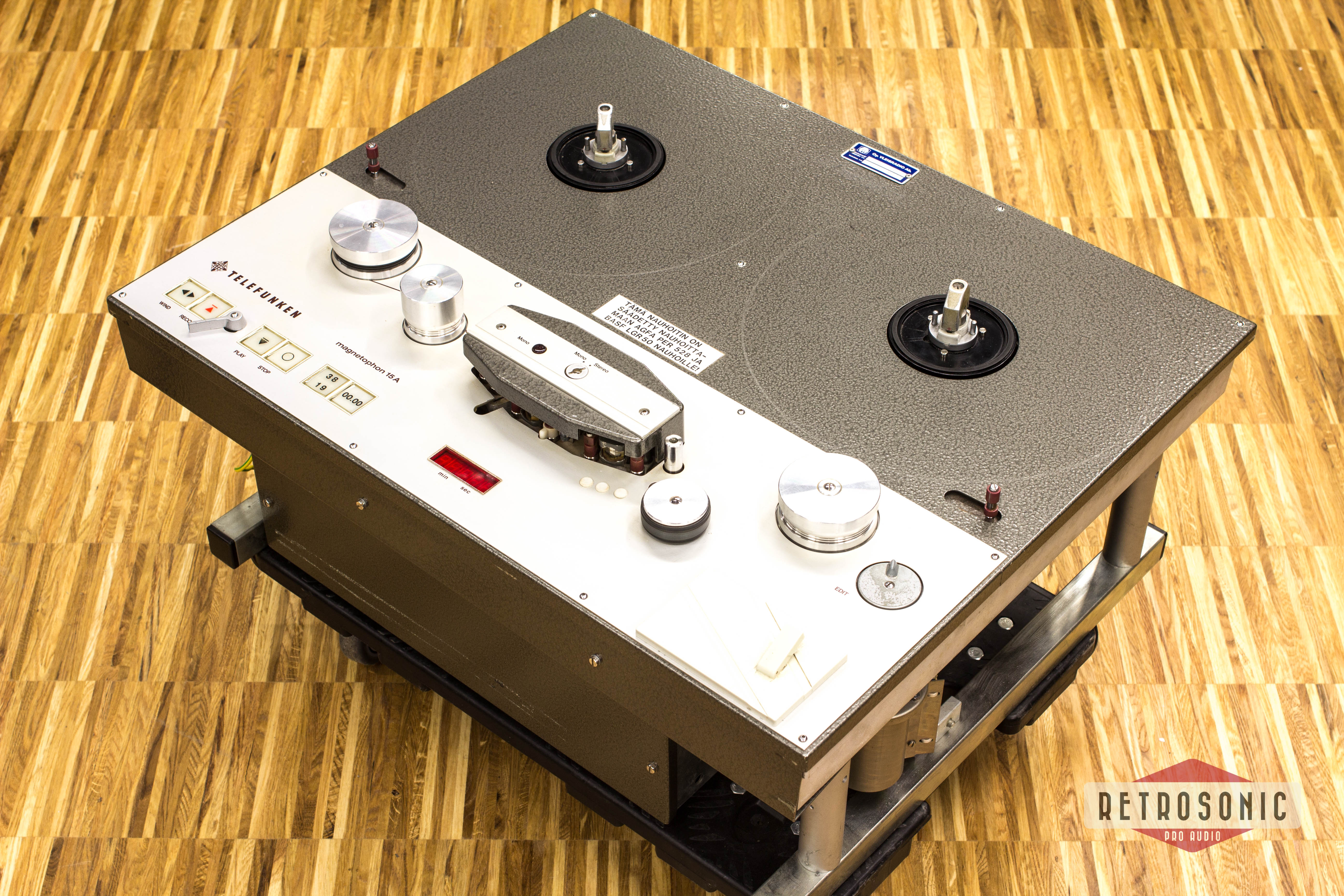 Telefunken M15a 1/4 Inch 2-track Master Tape Recorder