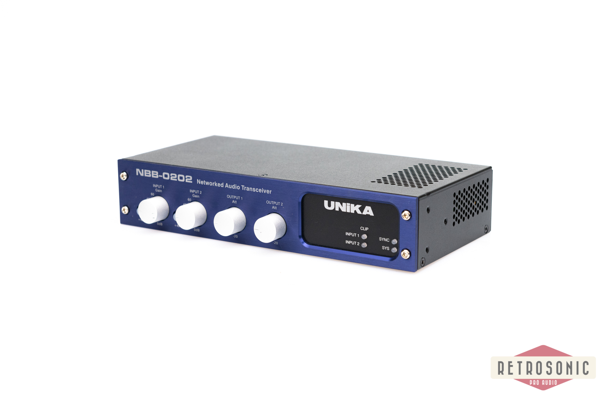 Unika NBB-0202 Bi-directional 2 ch Mic/Line Dante-Interface
