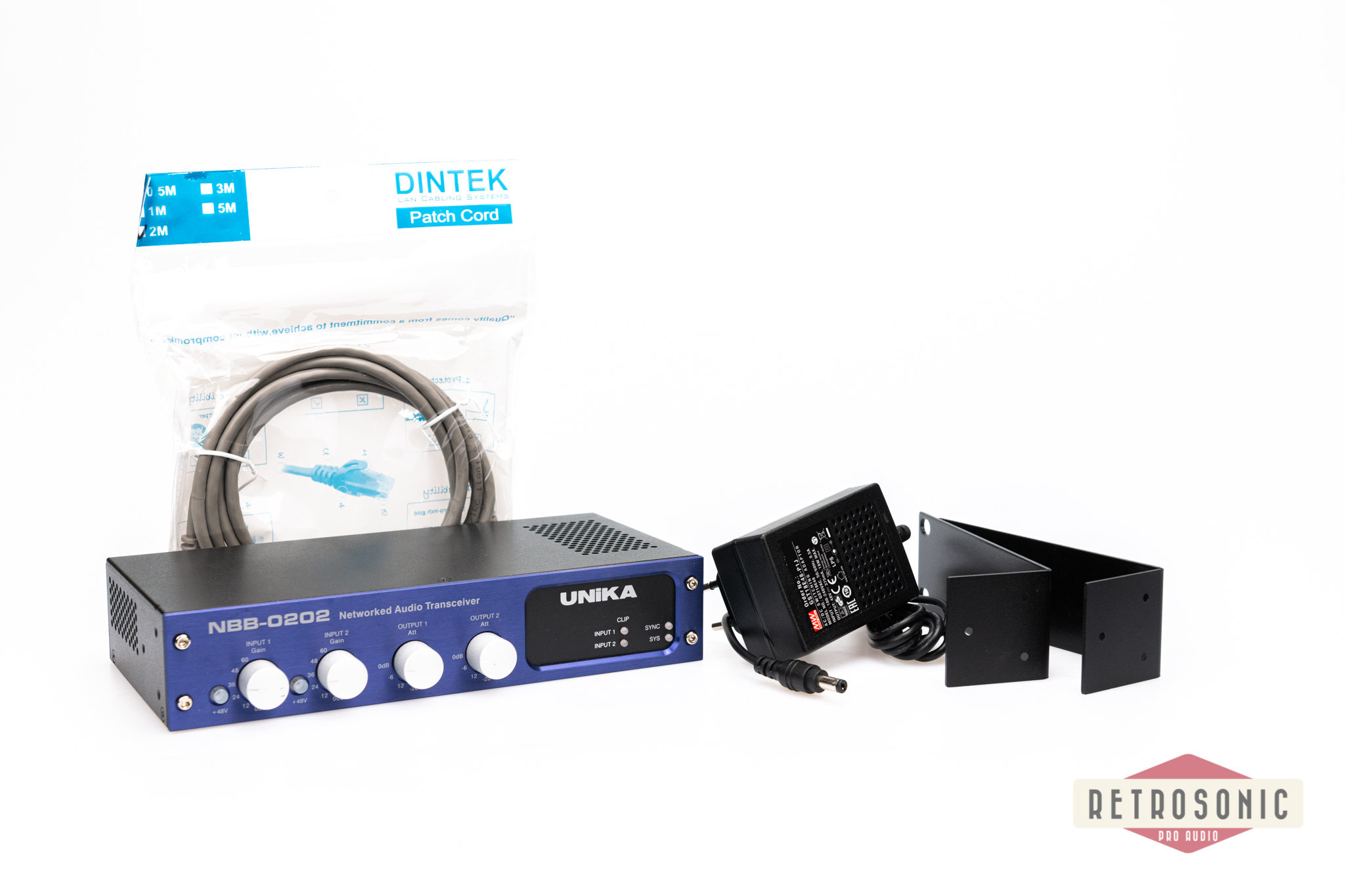 Unika NBB-0202 Bi-directional 2 ch Mic/Line Dante-Interface