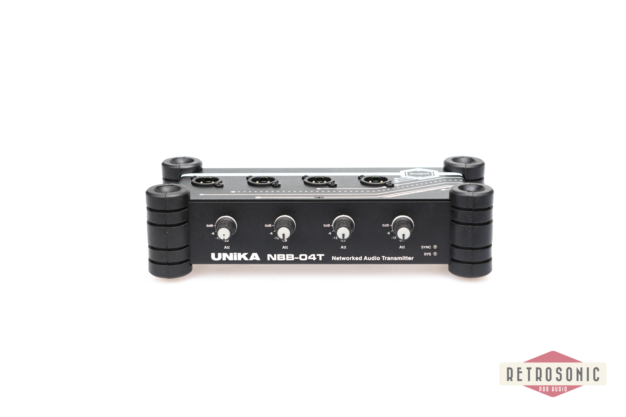 Unika NBB-04T Dante Output Interface, 4 x Line out (XLR)