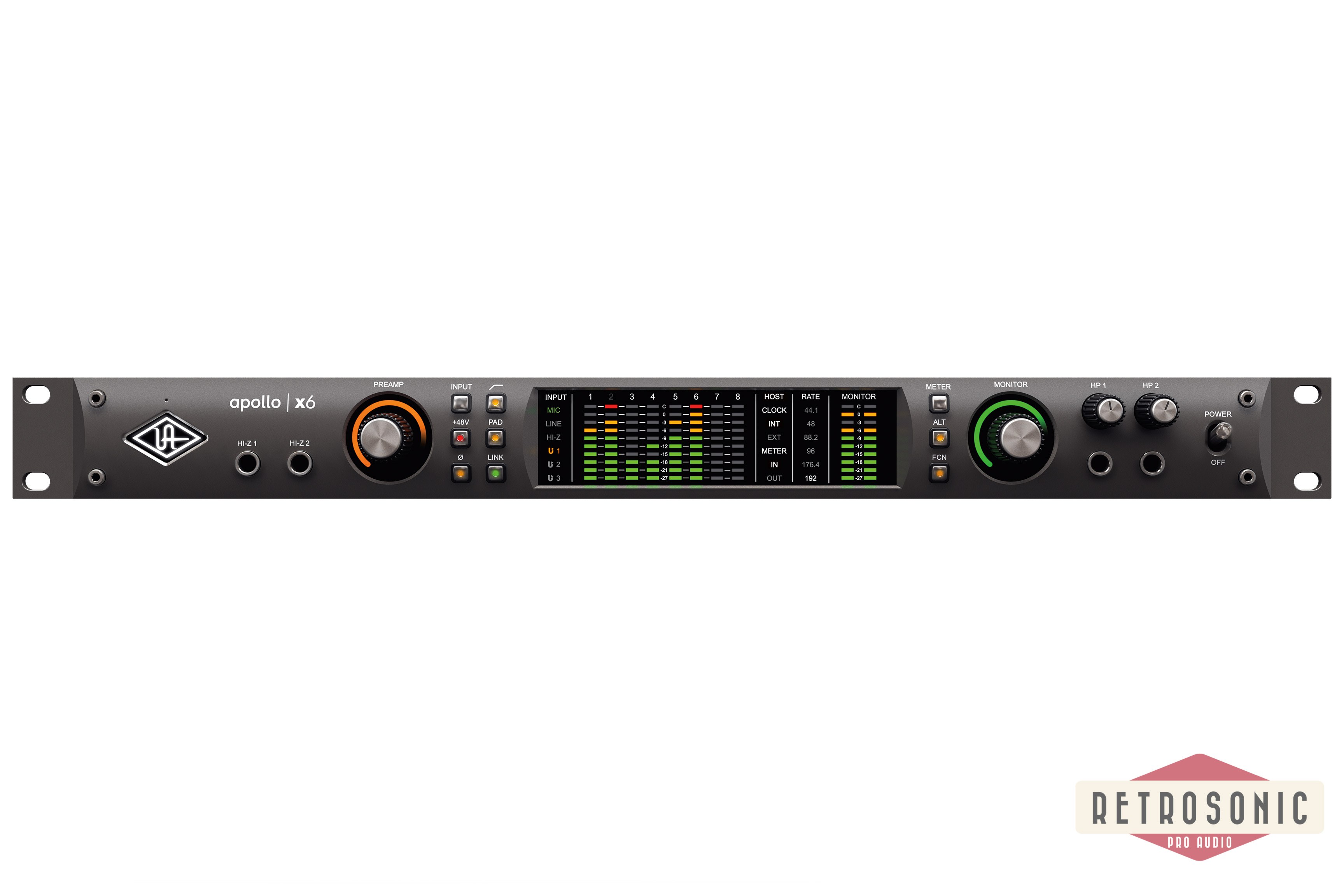 Universal Audio Apollo X6 TB3 Audio Interface (Mac/Win)