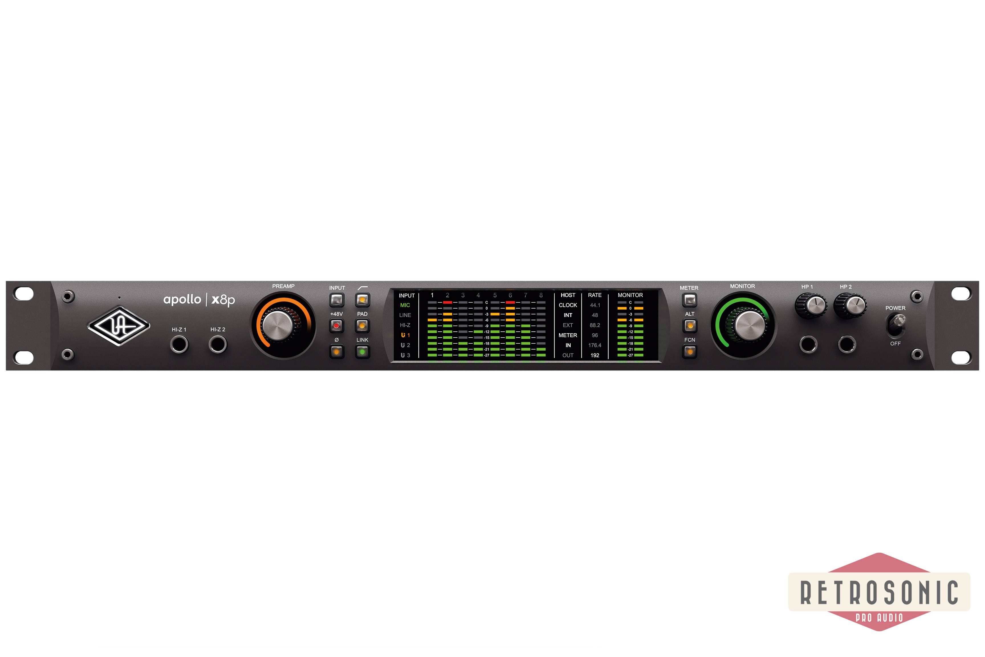 Universal Audio Apollo x8p Heritage Edition (Rack/Mac/Win/TB3)