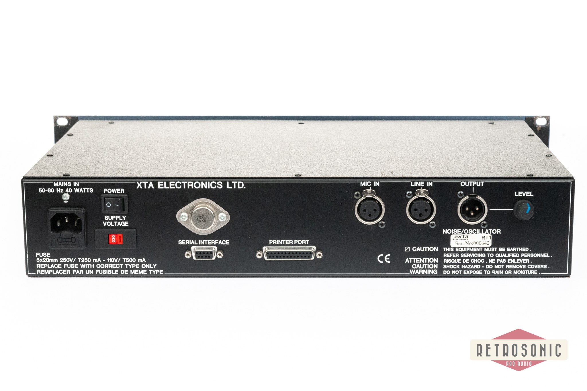 XTA RT-1 Real Time Spectrum Analyser